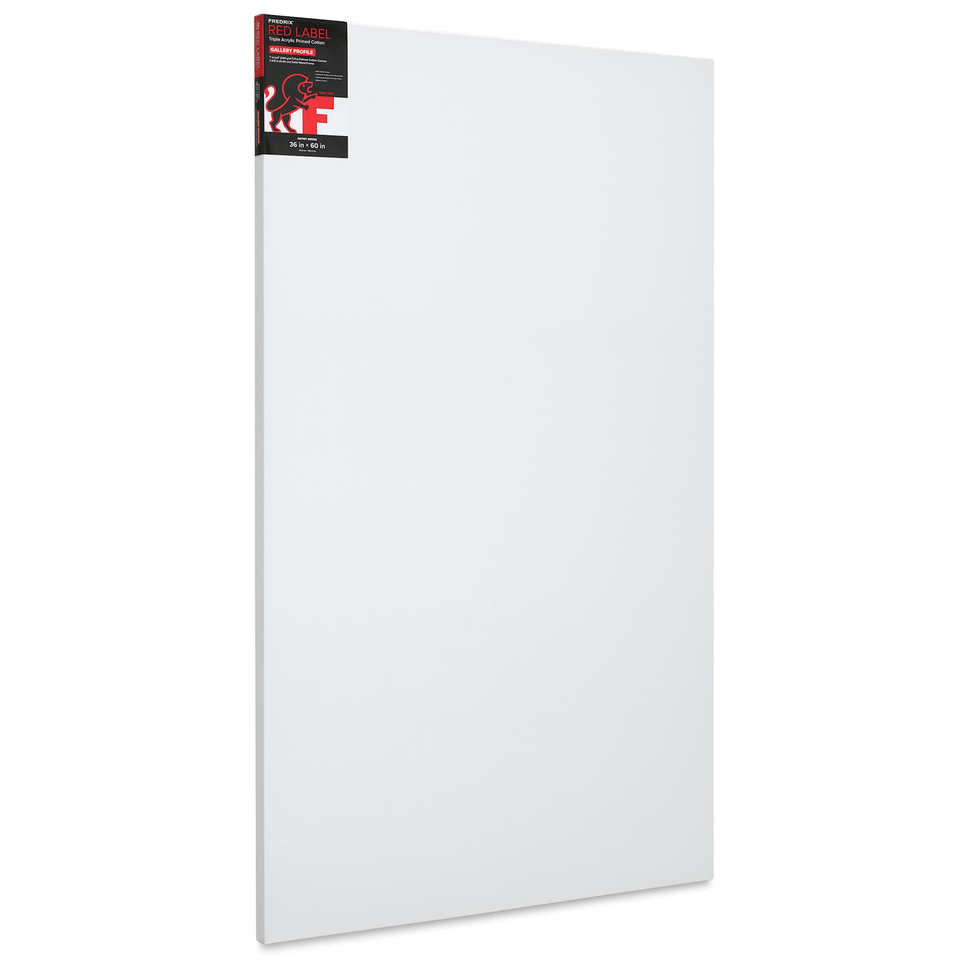 Fredrix Red Label Cotton Canvas - 36" x 60", Gallerywrap