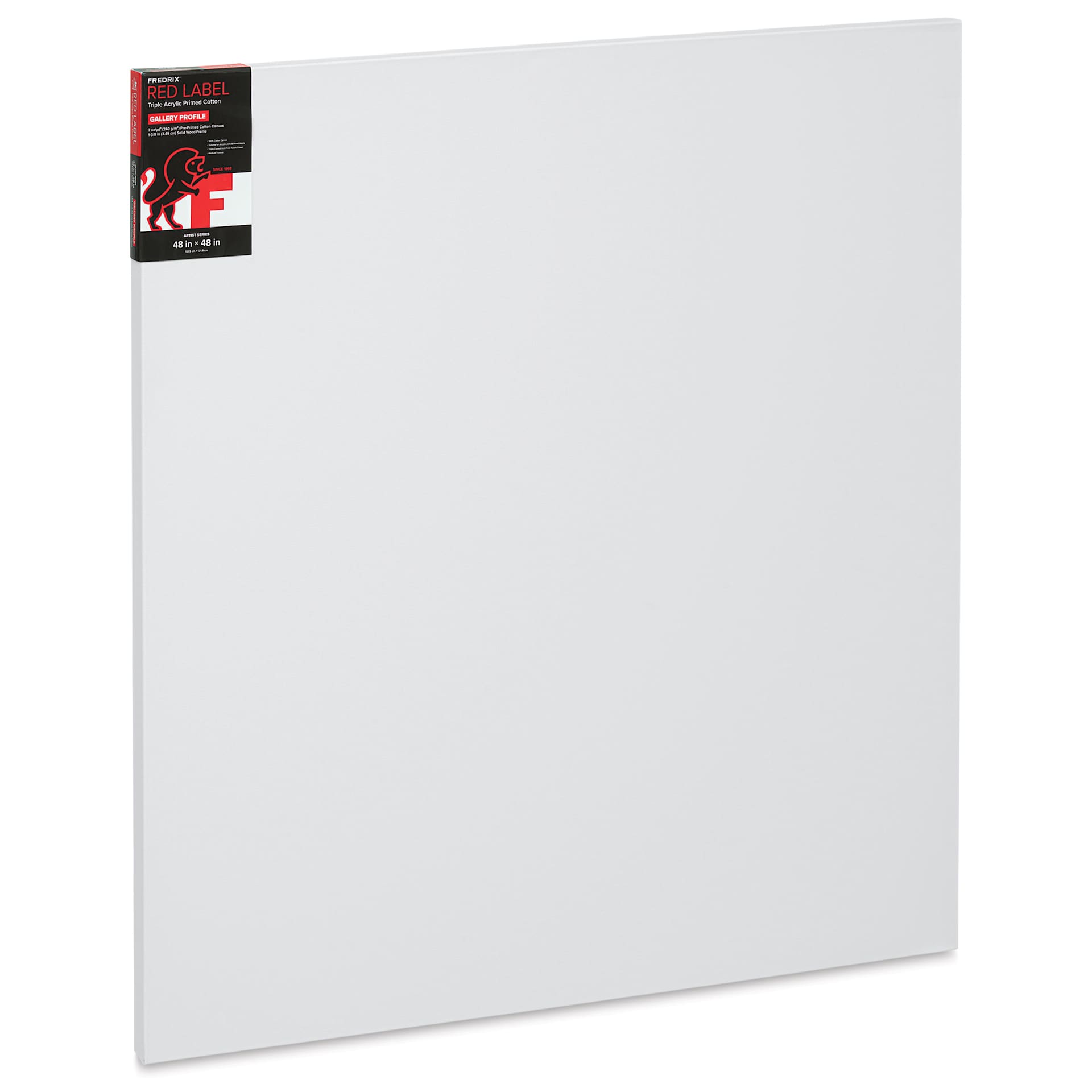 Fredrix Red Label Cotton Canvas - 48" x 48", Gallerywrap