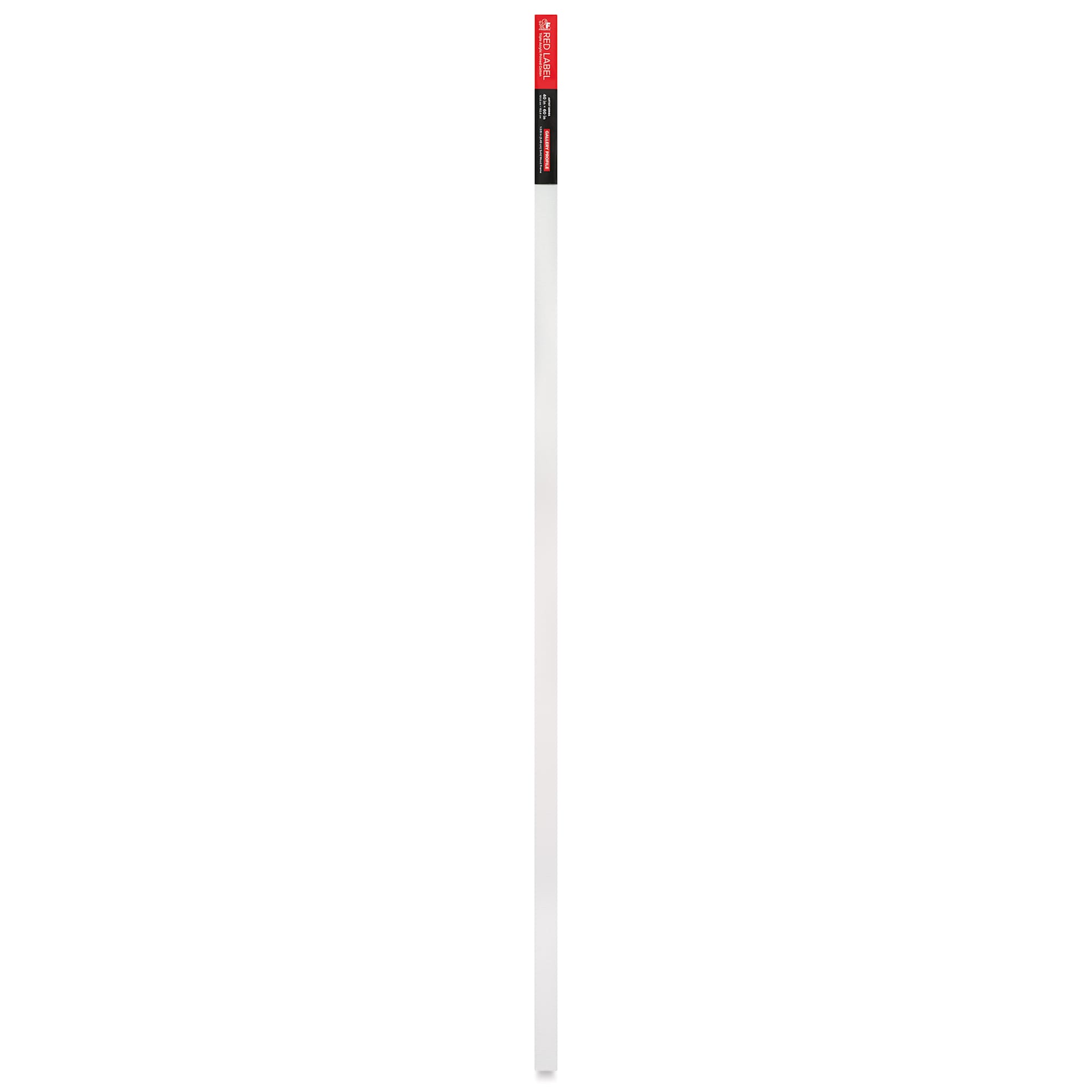 Fredrix Red Label Cotton Canvas - 40" x 60", Gallerywrap, side of packaging