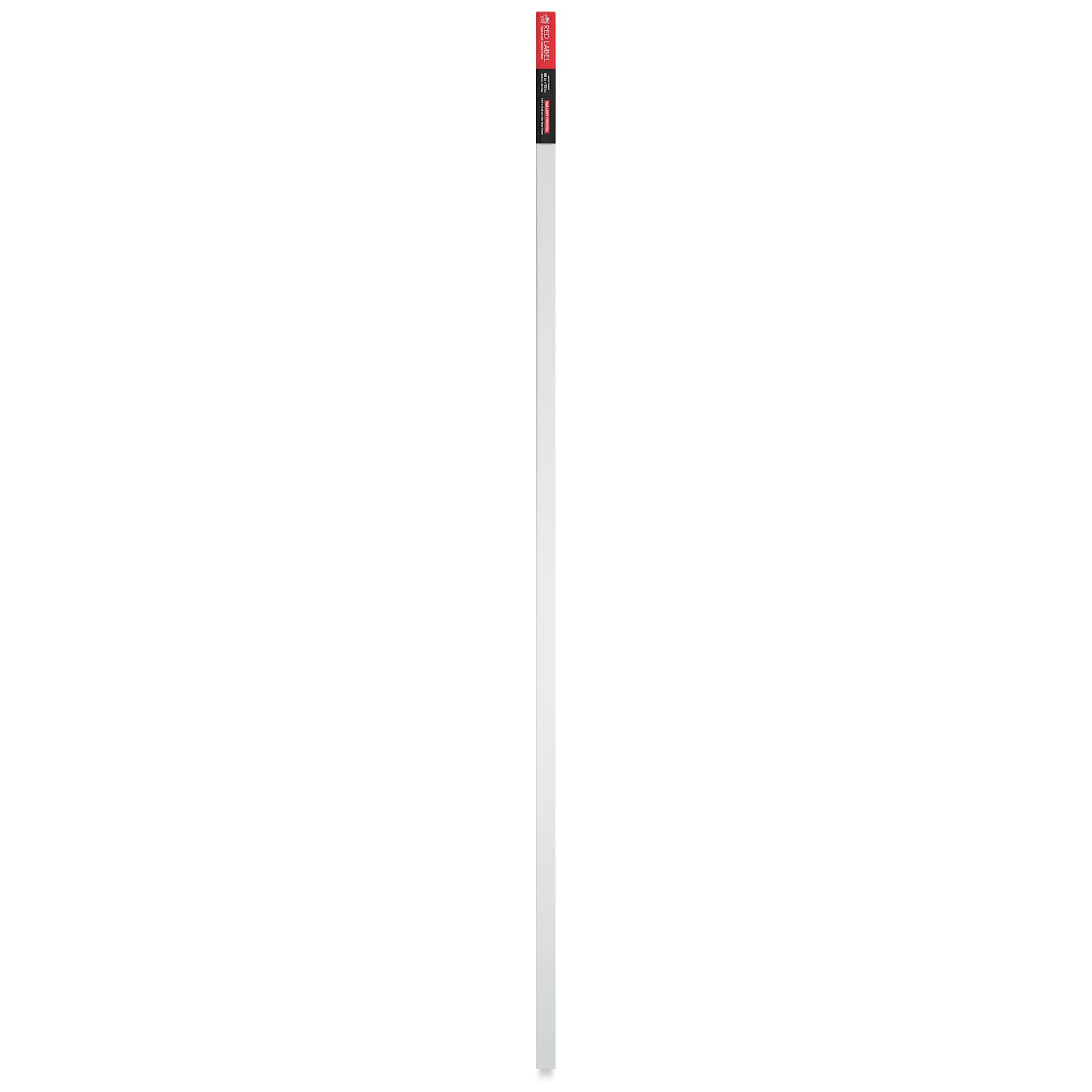 Fredrix Red Label Cotton Canvas - 48" x 72", Gallerywrap, side of packaging