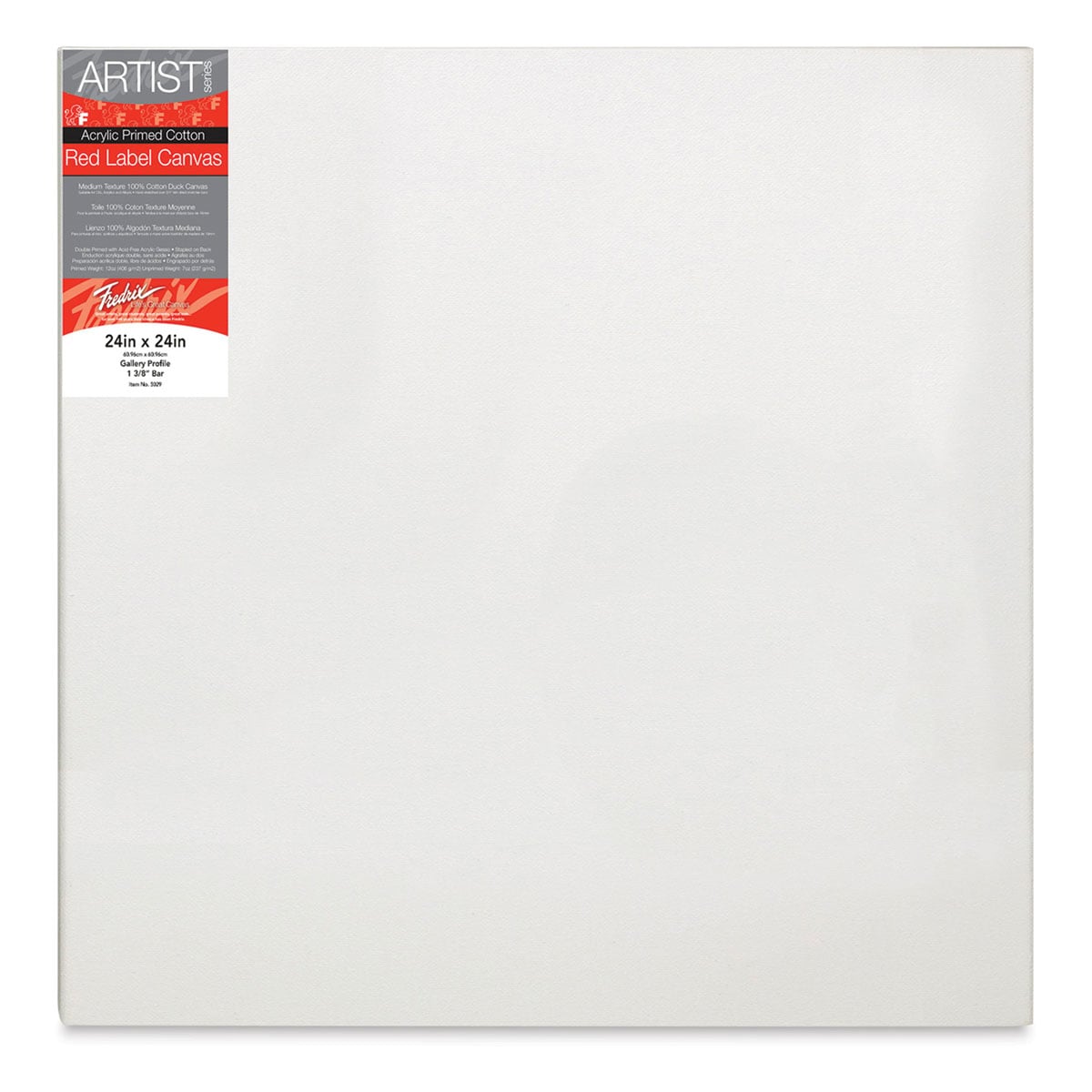 Fredrix Red Label Cotton Canvas - 24" x 24", 3/4" Profile