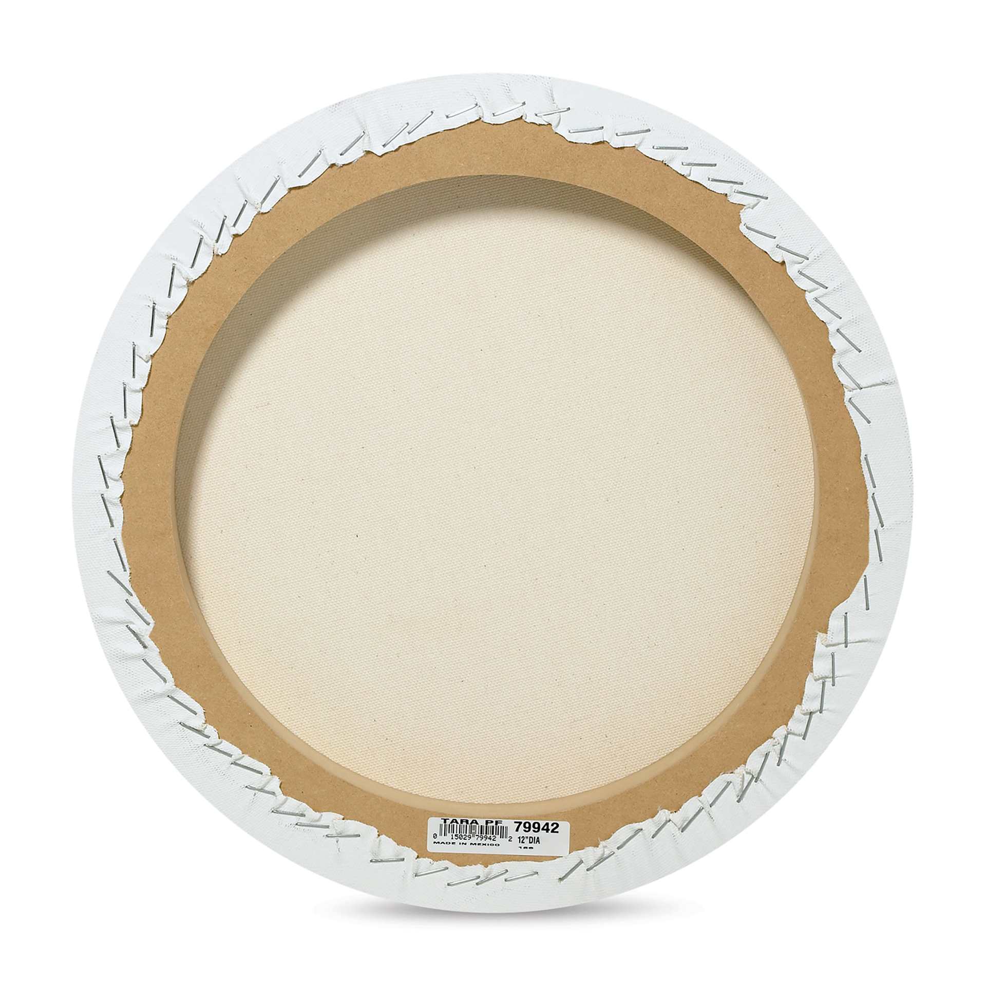 Fredrix Convexo Canvas - 12", Round, back of canvas