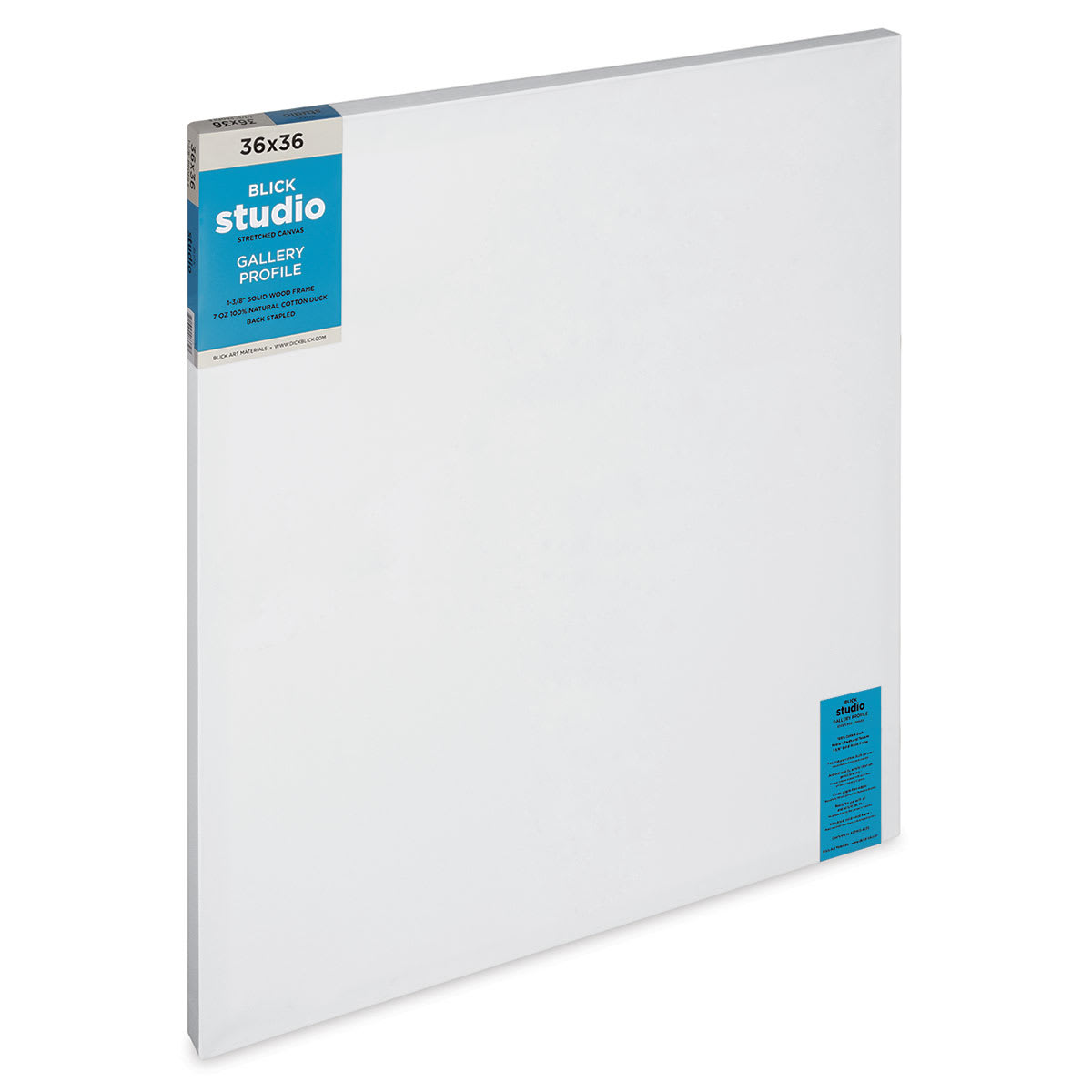 Blick Studio Stretched Cotton Canvas - Gallery Profile, 36" x 36" (side view)