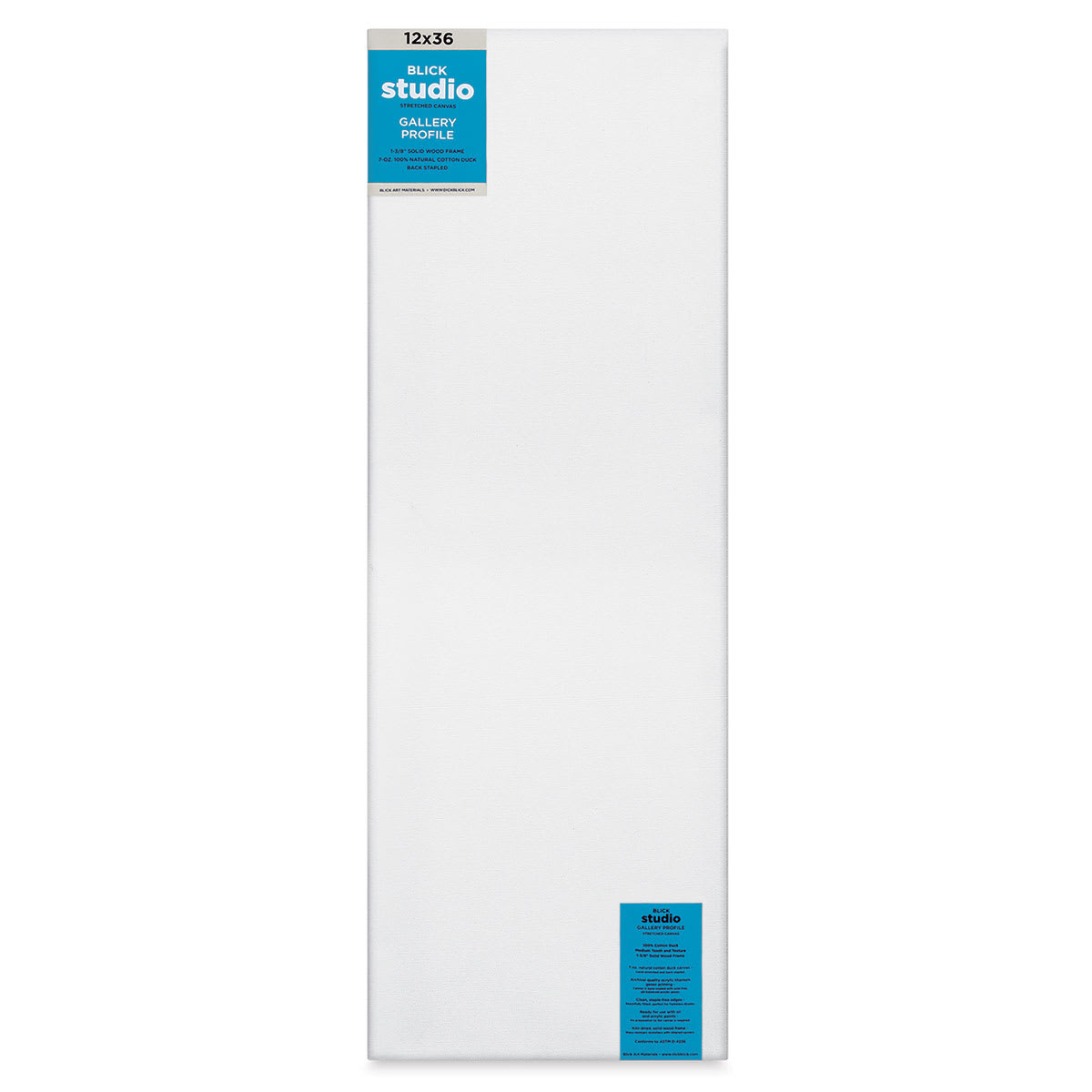 Blick Studio Stretched Cotton Canvas - Gallery Profile, 12" x 36" (front)