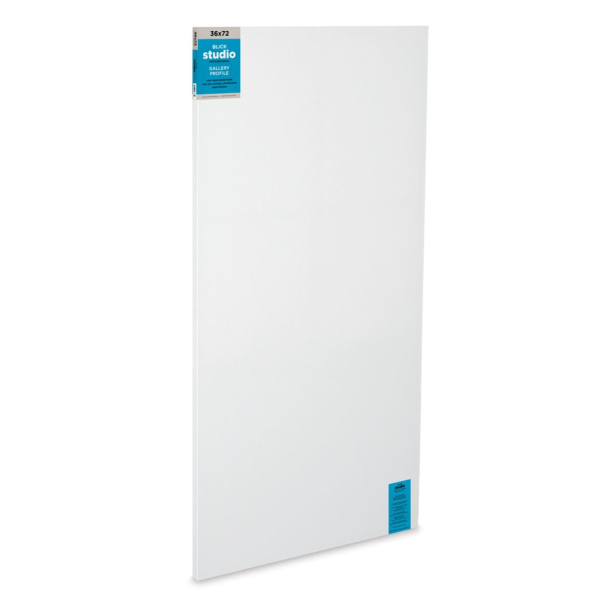 Blick Studio Stretched Cotton Canvas - Gallery Profile, 36" x 72", Pkg of 5 (side view of one canvas)