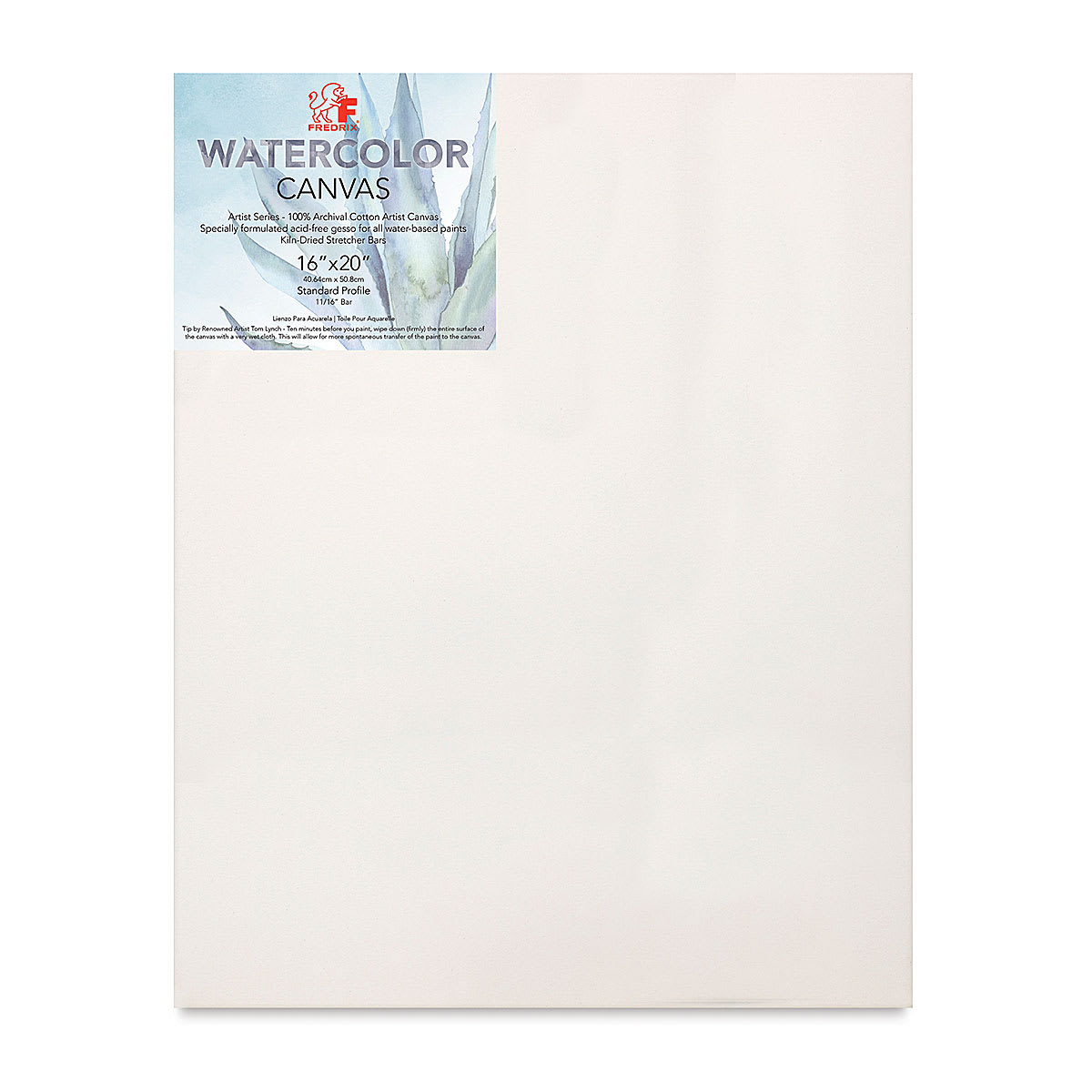 Fredrix Stretched Watercolor Canvas - 16" x 20", 3/4" Profile
