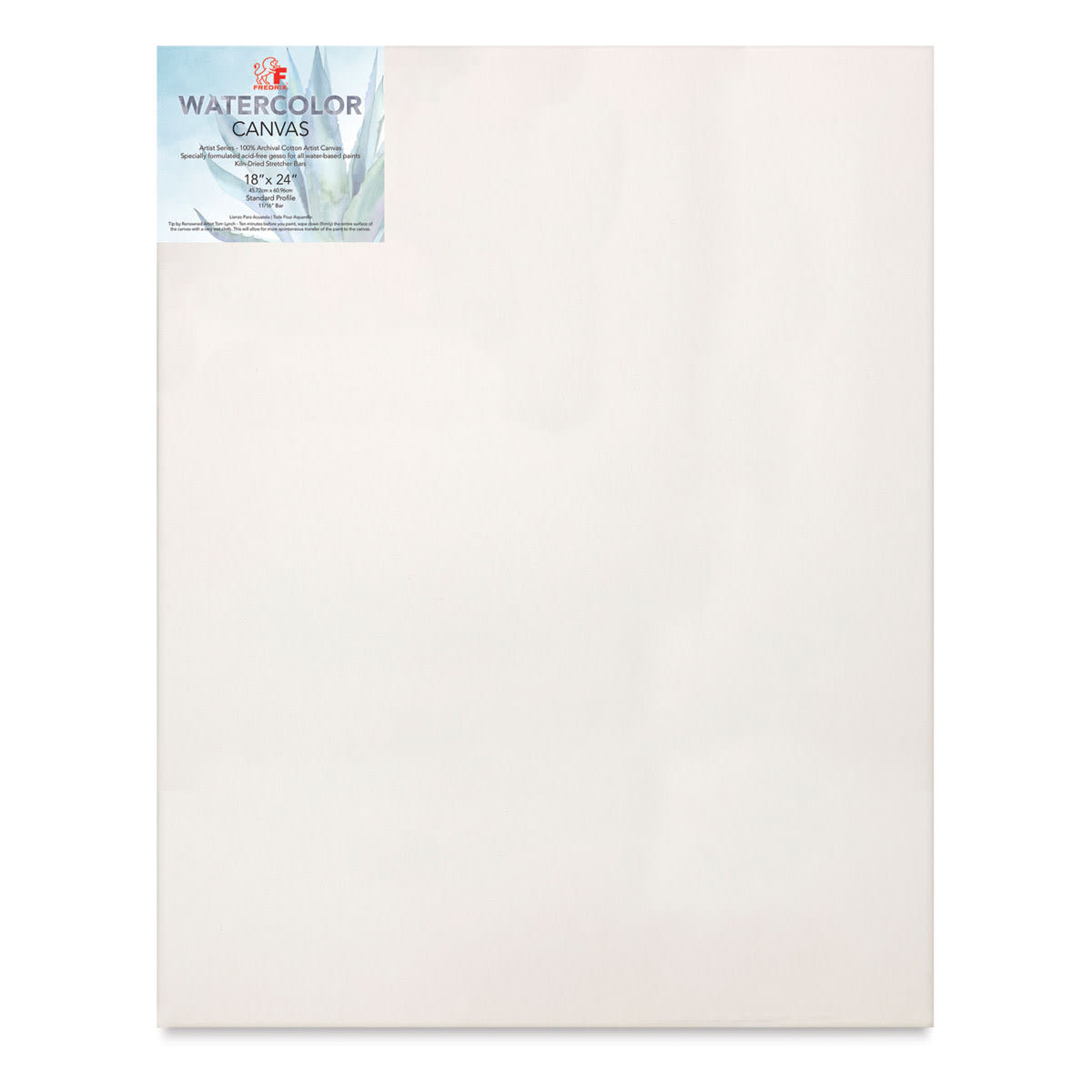 Fredrix Stretched Watercolor Canvas - 18" x 24", 3/4" Profile