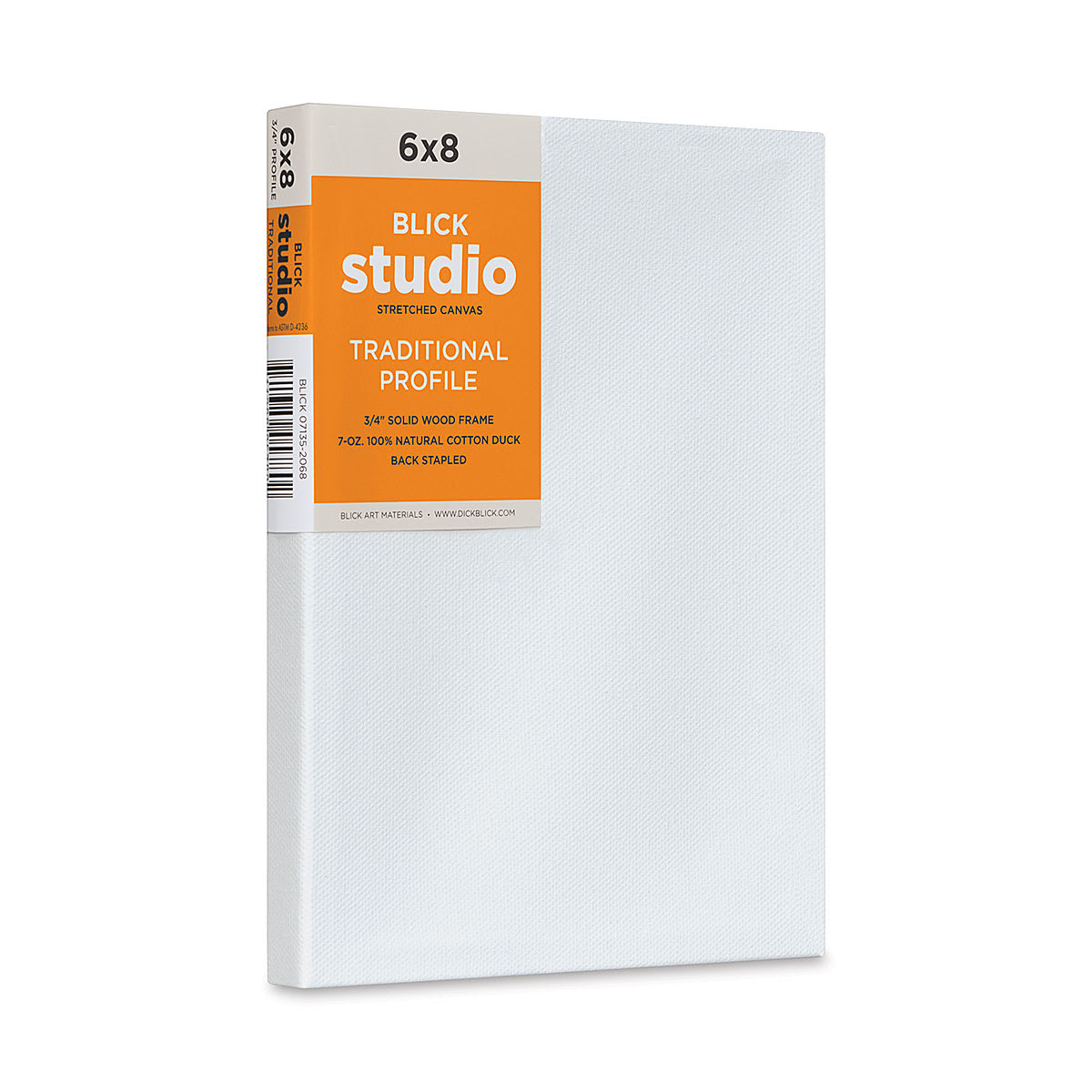 Blick Studio Stretched Cotton Canvas - Traditional Profile, 6" x 8" (side view)