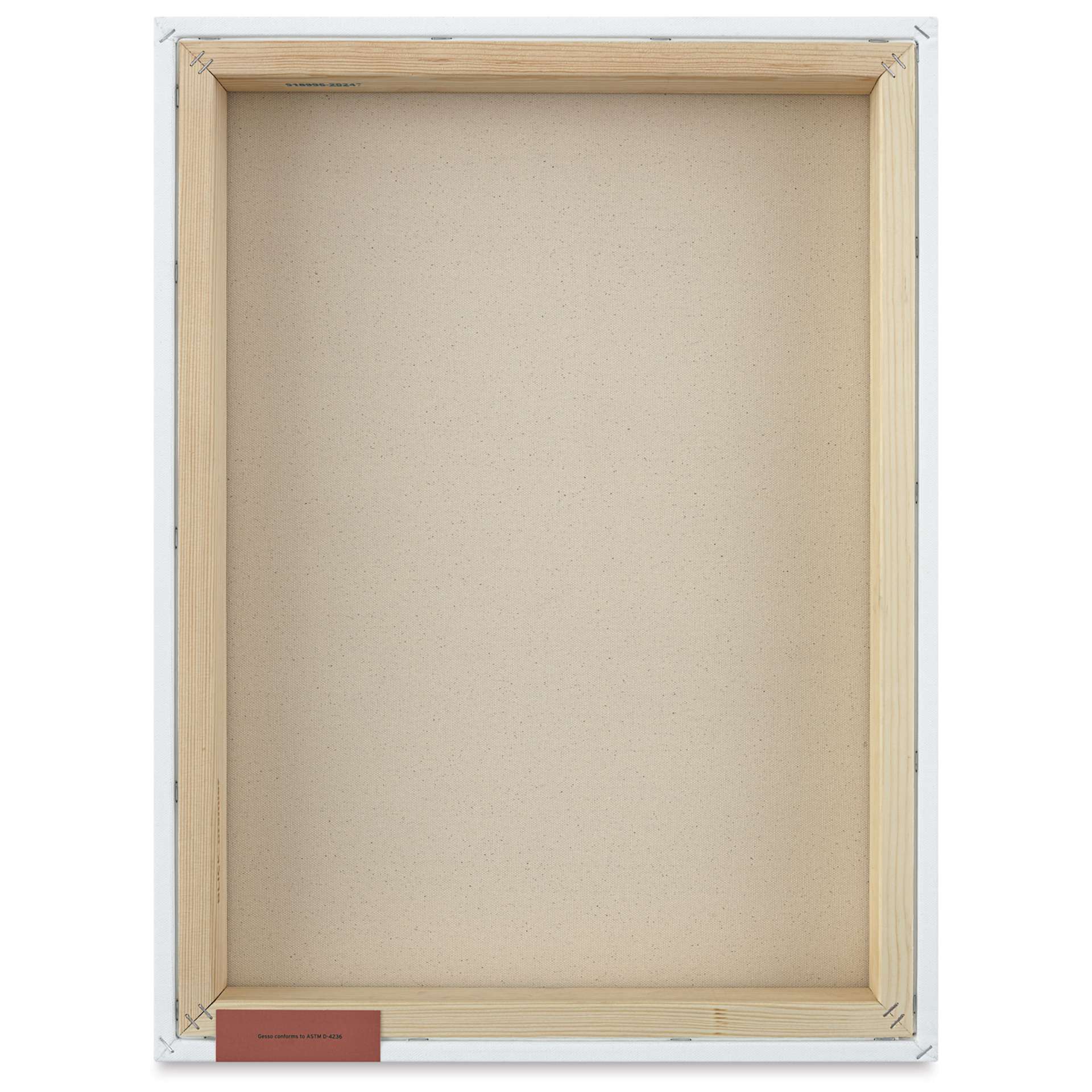 Blick Premier Stretched Cotton Canvas - Museum Profile, Splined, 18" x 24", back