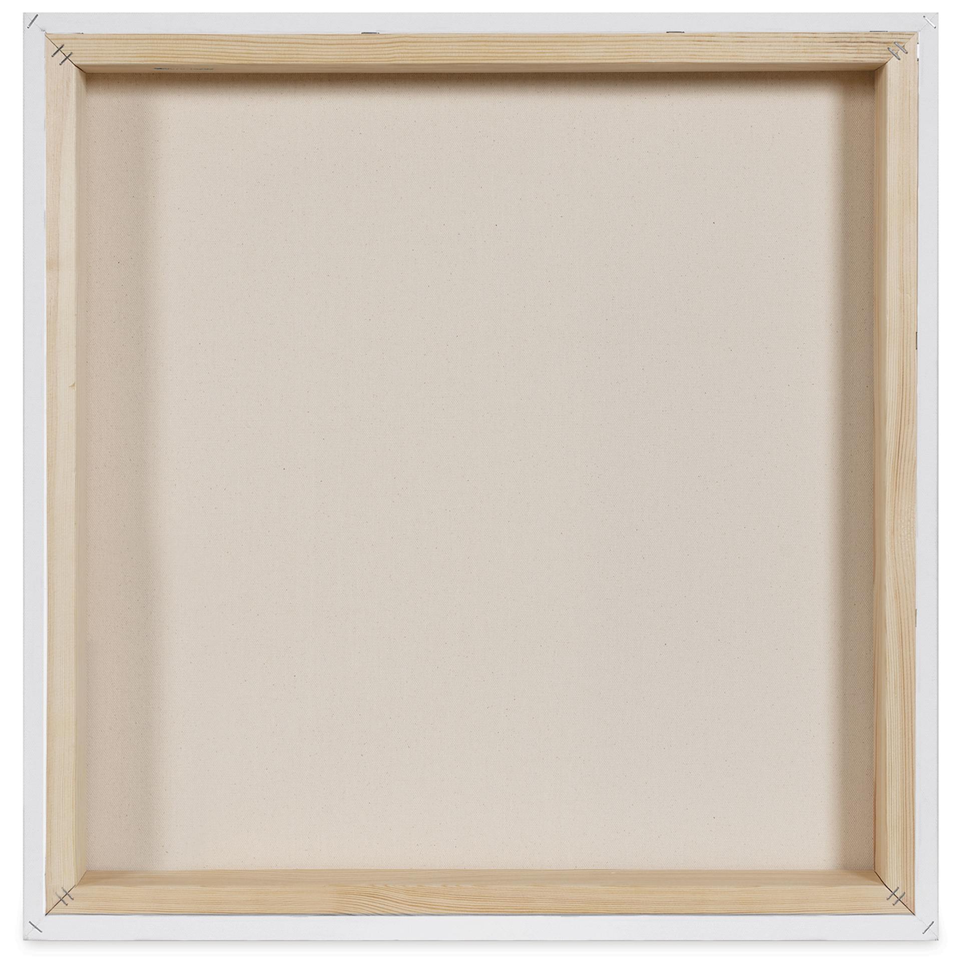 Blick Premier Stretched Cotton Canvas - Museum Profile, Splined, 24" x 24", back