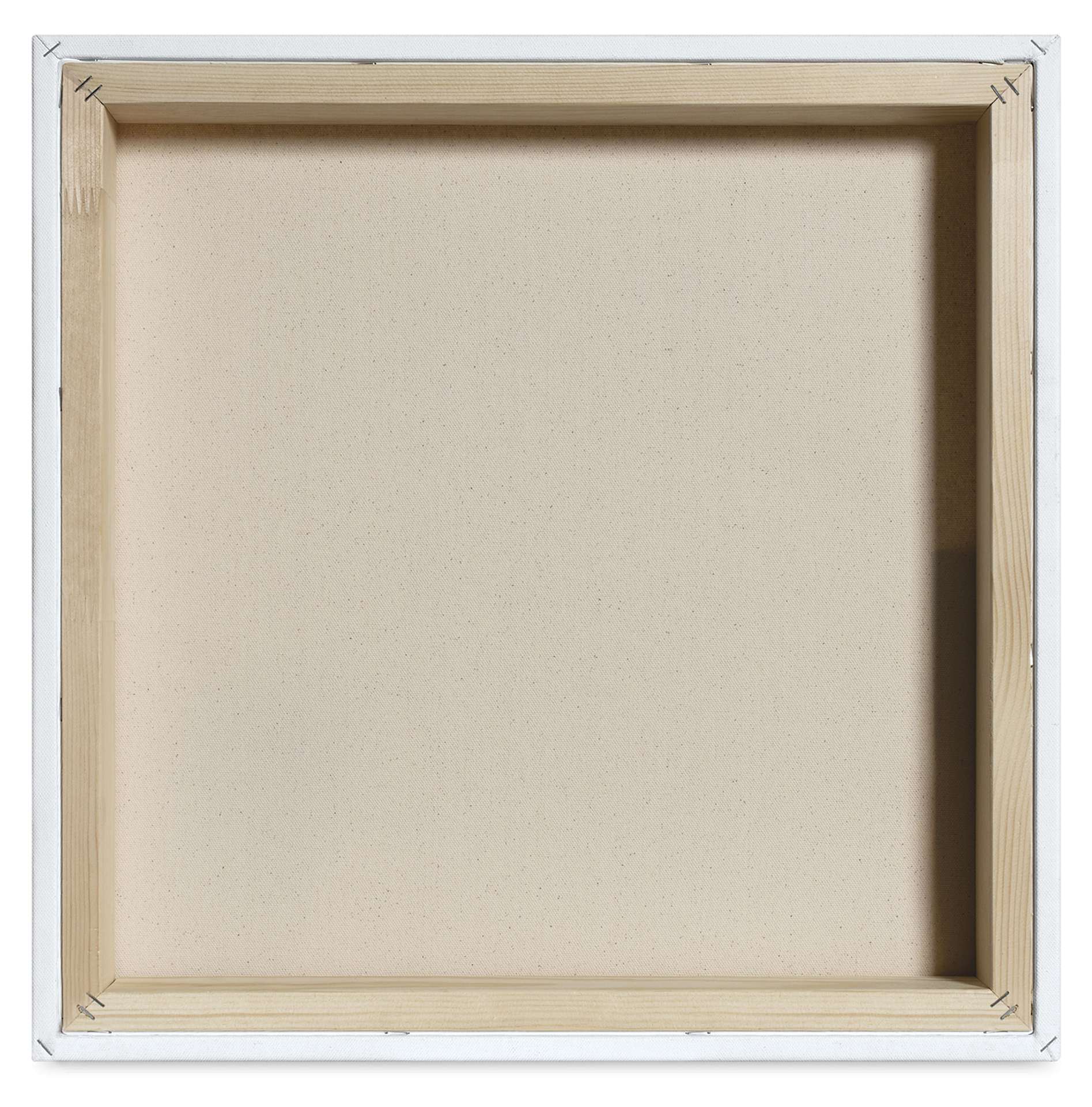 Blick Premier Stretched Cotton Canvas - Museum Profile, Splined, 20" x 20", back