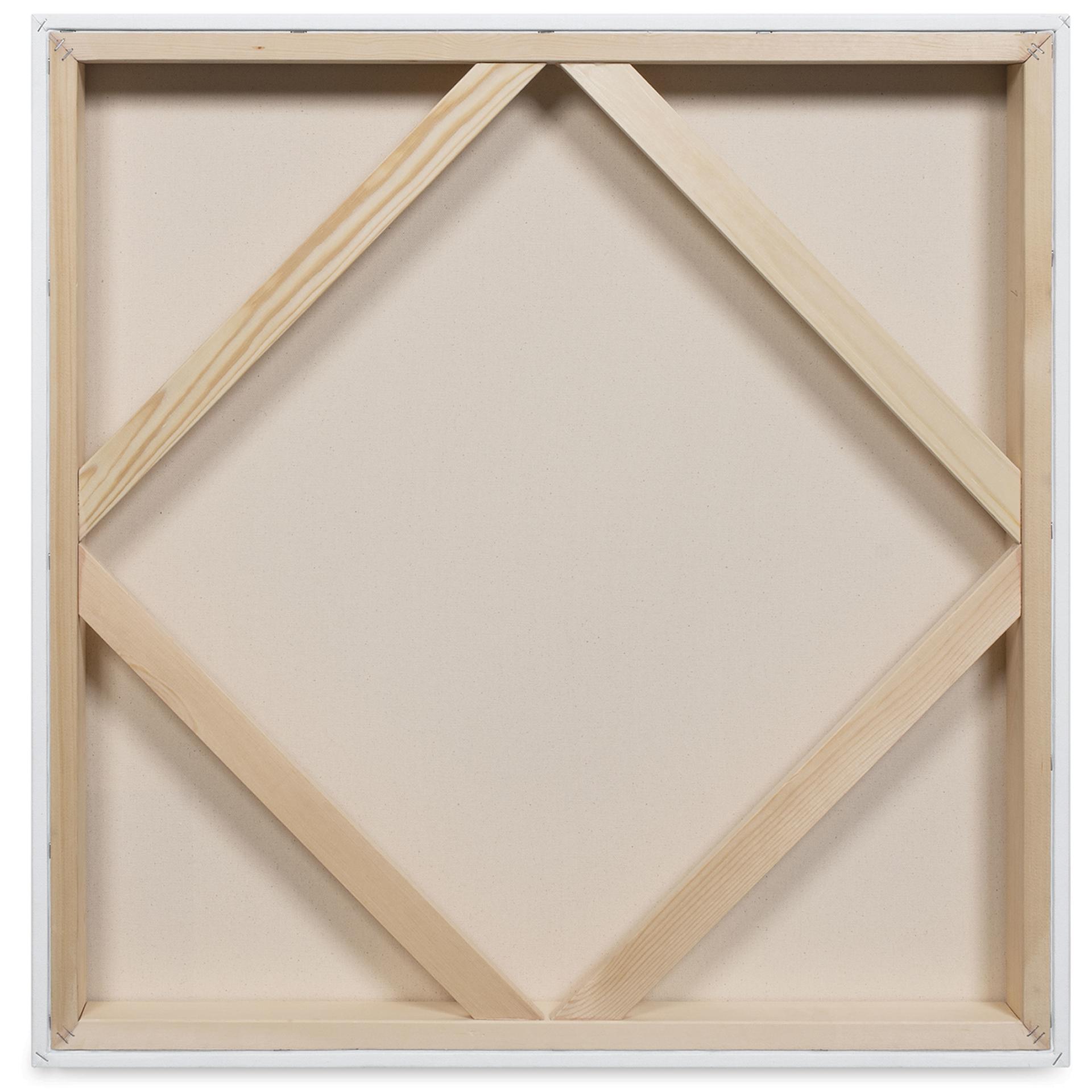 Blick Premier Stretched Cotton Canvas - Museum Profile, Splined, 30" x 30", back