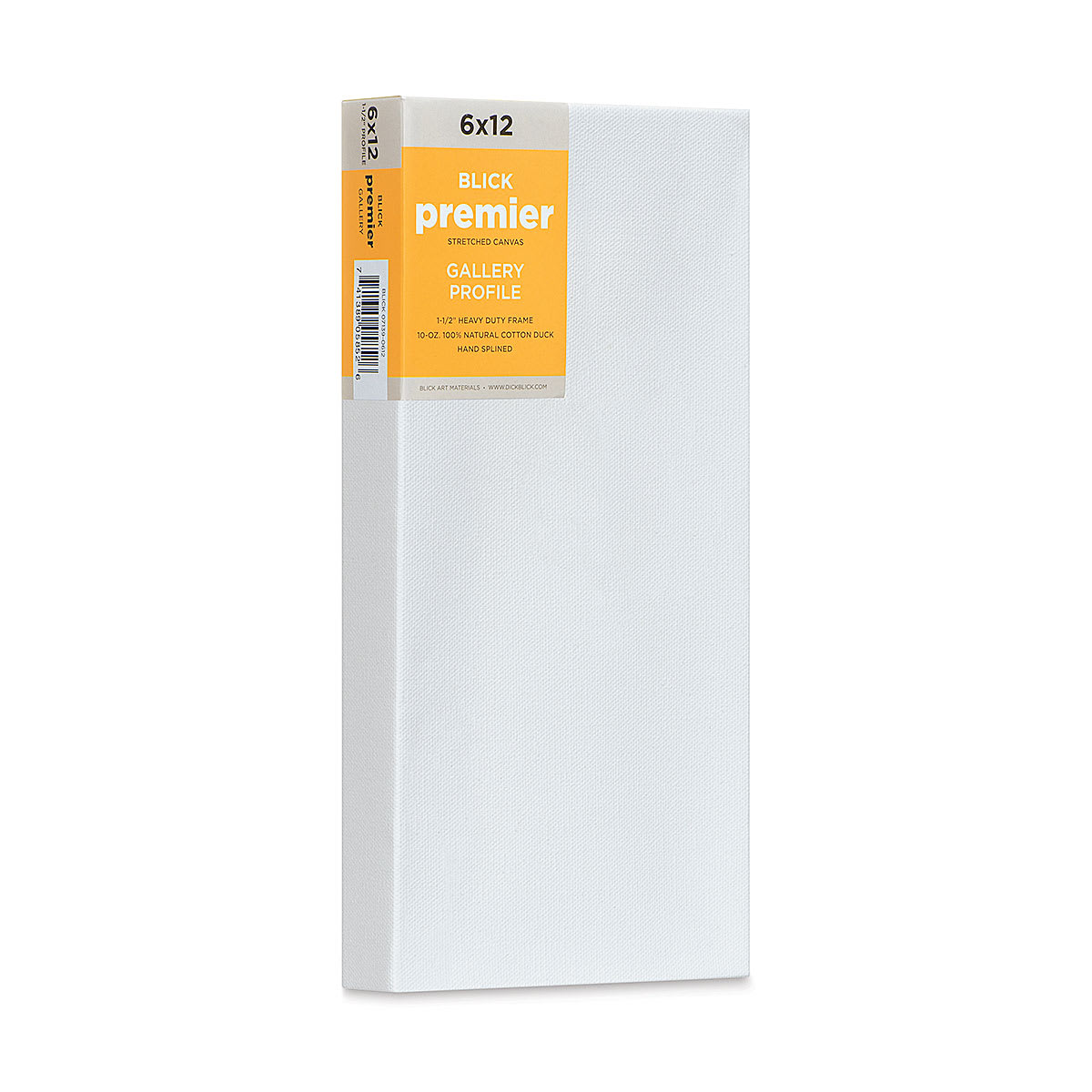 Blick Premier Stretched Cotton Canvas - Gallery Profile, Splined, 6" x 12" (side view)