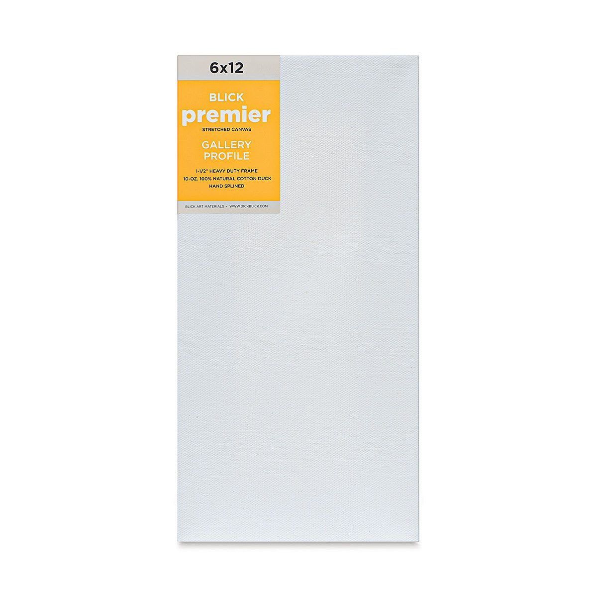 Blick Premier Stretched Cotton Canvas - Gallery Profile, Splined, 6" x 12" (front)