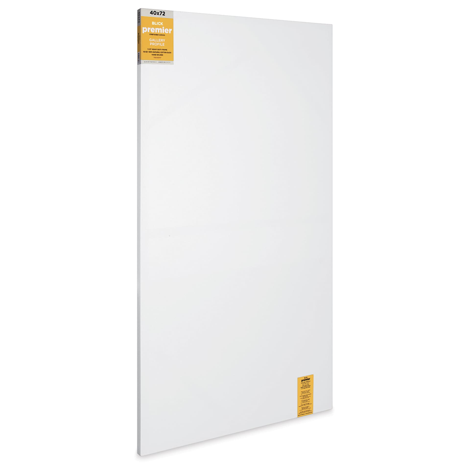 Blick Premier Stretched Cotton Canvas - Gallery Profile, Splined, 40" x 72", Pkg of 3