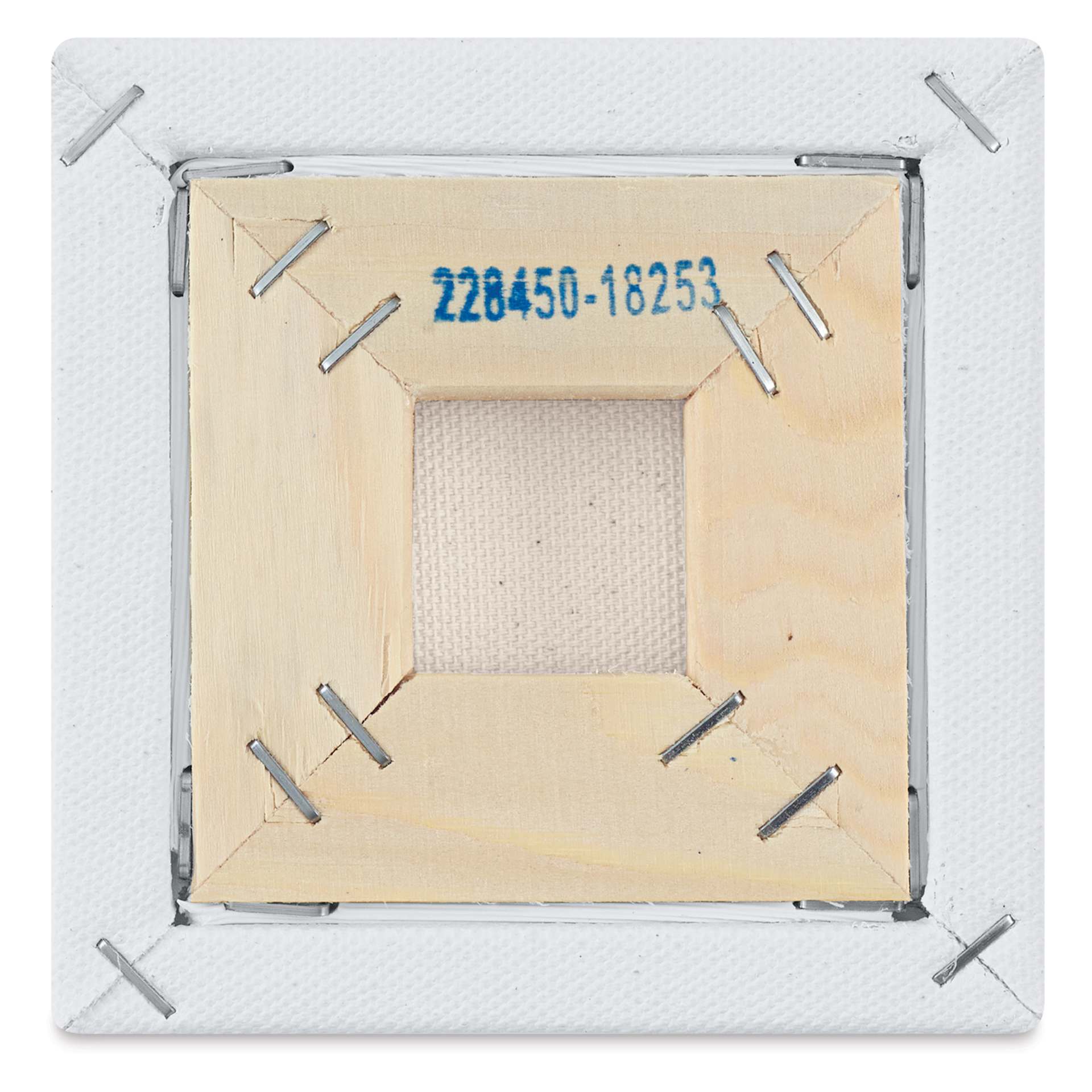 Blick Premier Stretched Cotton Canvas - Traditional Profile, Splined, 4" x 4", back