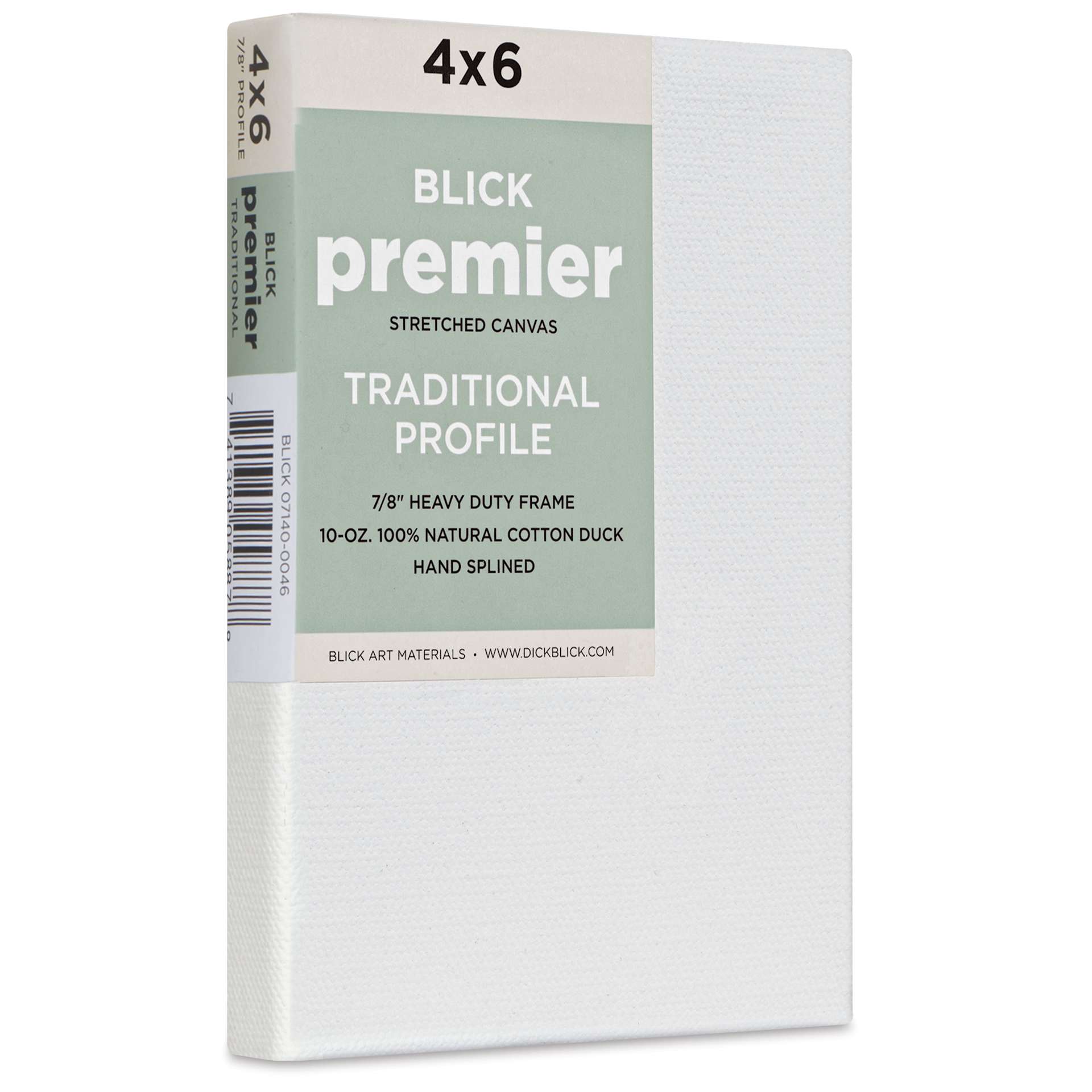 Blick Premier Stretched Cotton Canvas - Traditional Profile, Splined, 4" x 6"