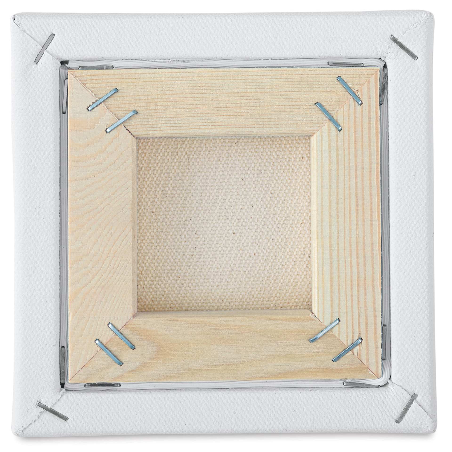 Blick Premier Stretched Cotton Canvas - Traditional Profile, Splined, 5" x 5", back