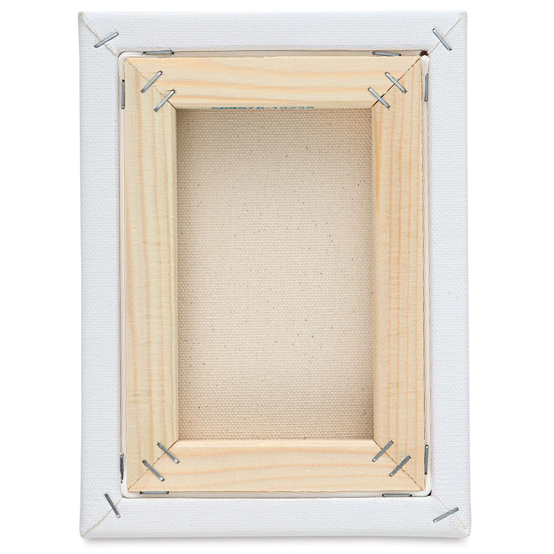 Blick Premier Stretched Cotton Canvas - Traditional Profile, Splined, 6" x 8", back