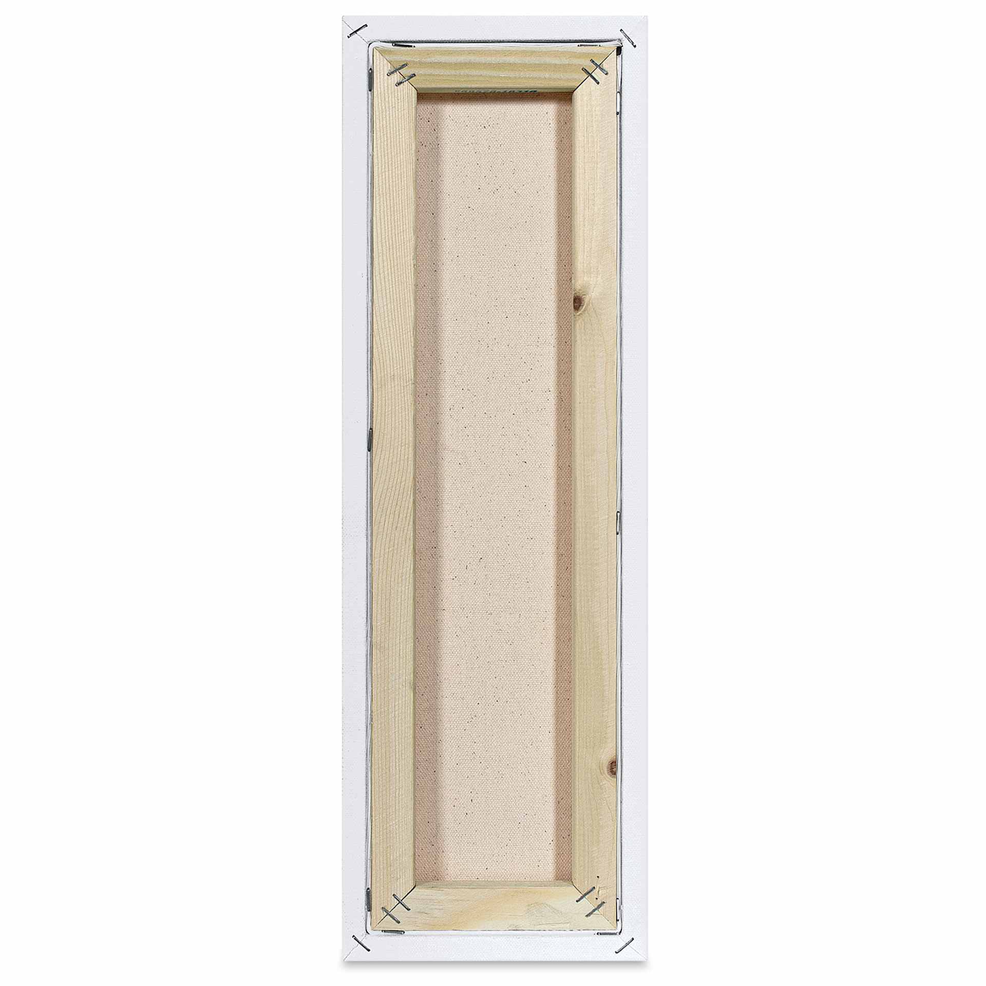 Blick Premier Stretched Cotton Canvas - Traditional Profile, Splined, 6" x 18", back