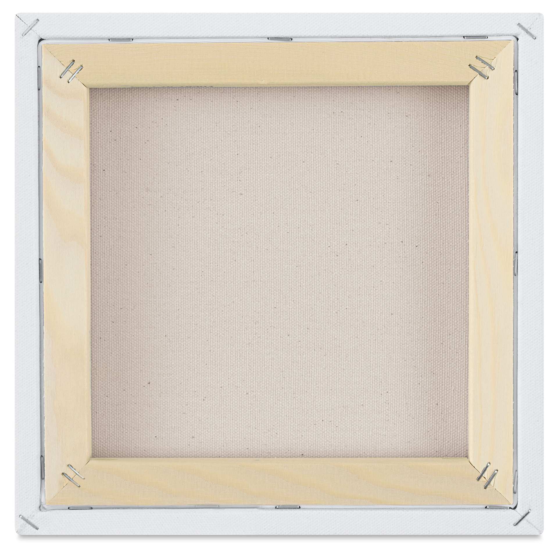 Blick Premier Stretched Cotton Canvas - Traditional Profile, Splined, 10" x 10", back