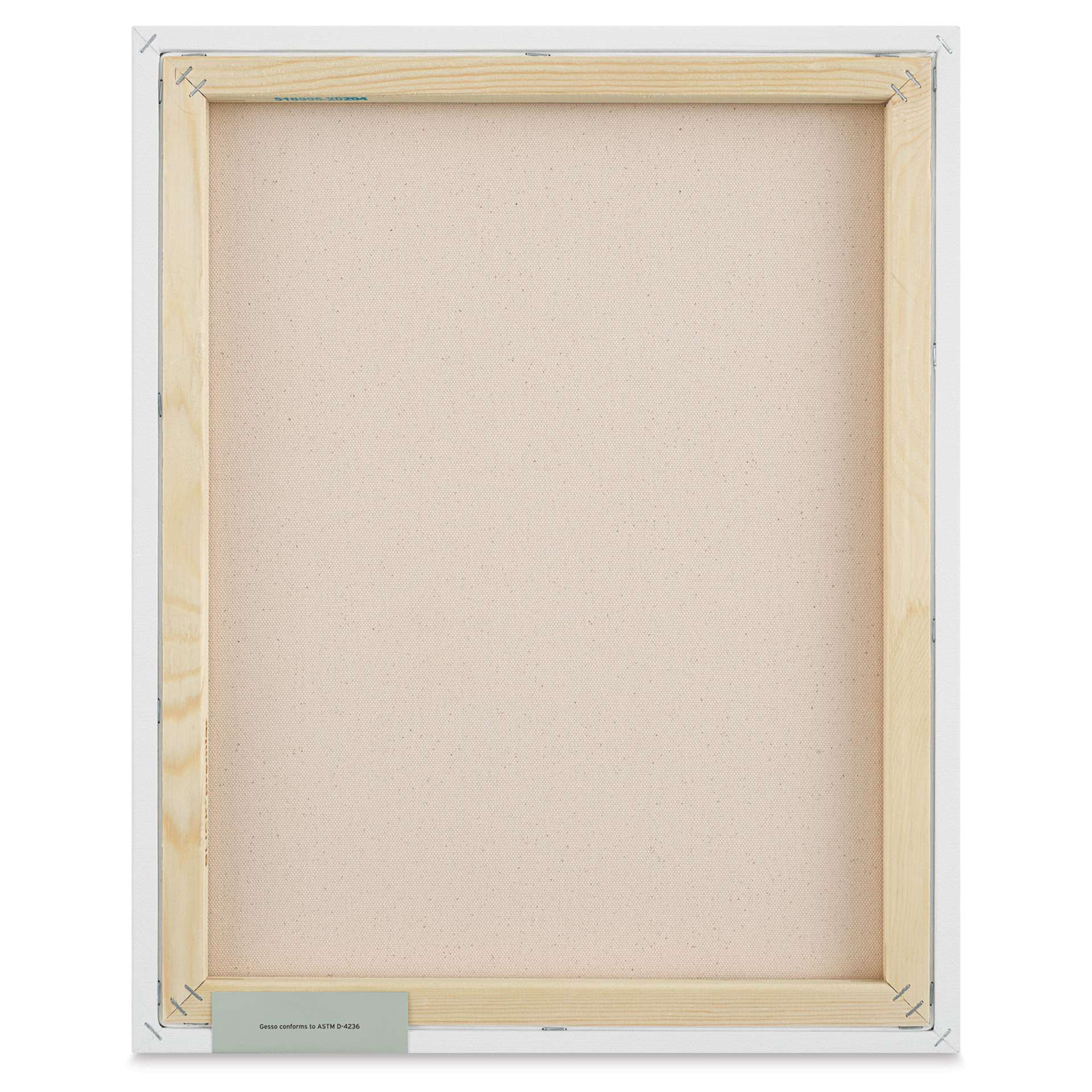 Blick Premier Stretched Cotton Canvas - Traditional Profile, Splined, 16" x 20", back