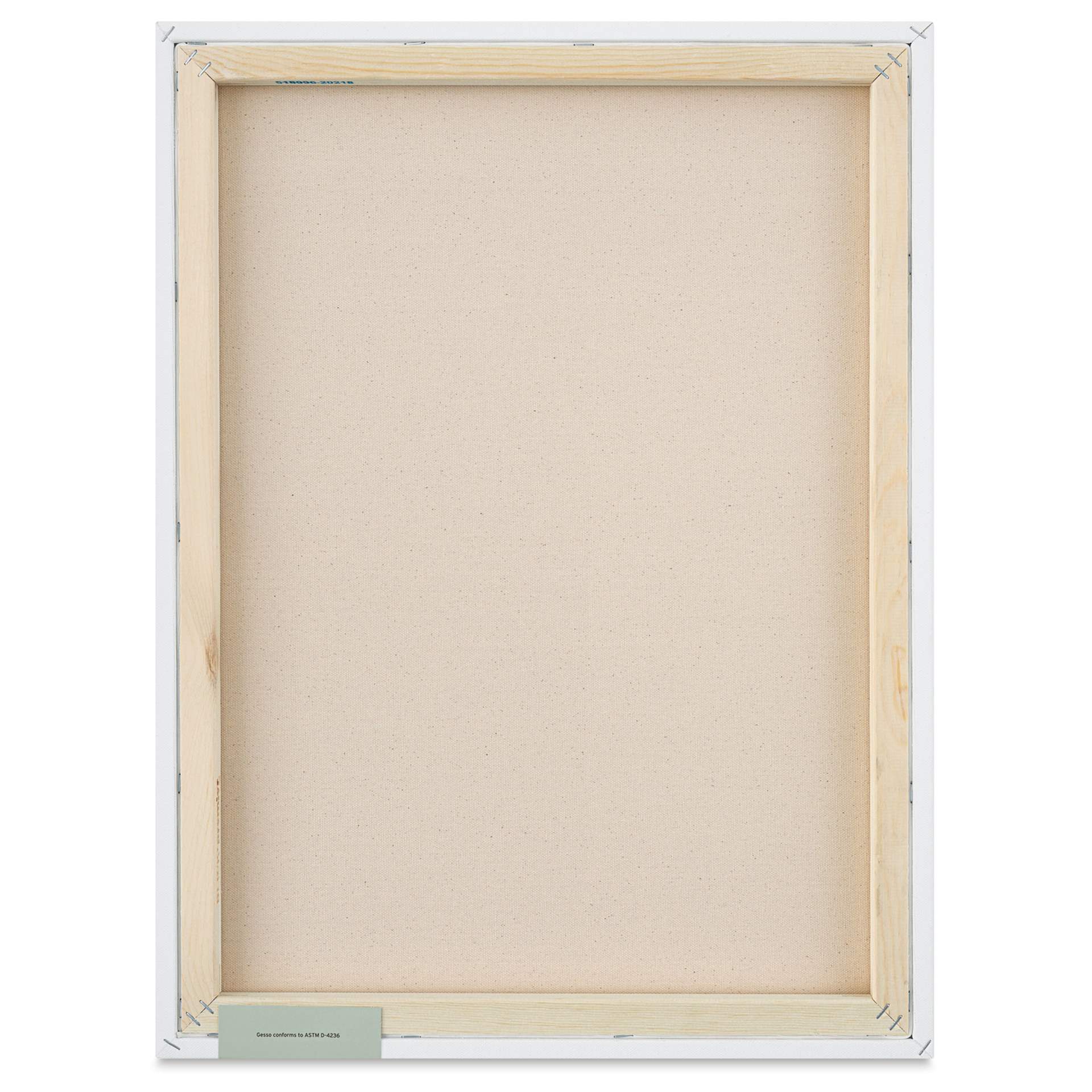 Blick Premier Stretched Cotton Canvas - Traditional Profile, Splined, 18" x 24", back