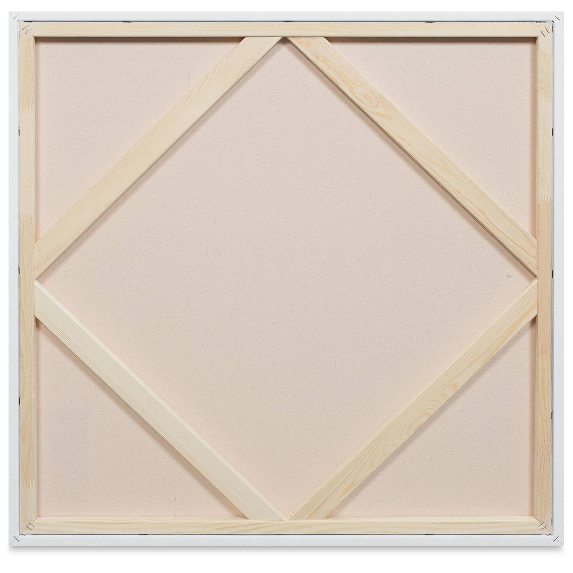 Blick Premier Stretched Cotton Canvas - Traditional Profile, Splined, 30" x 30", back