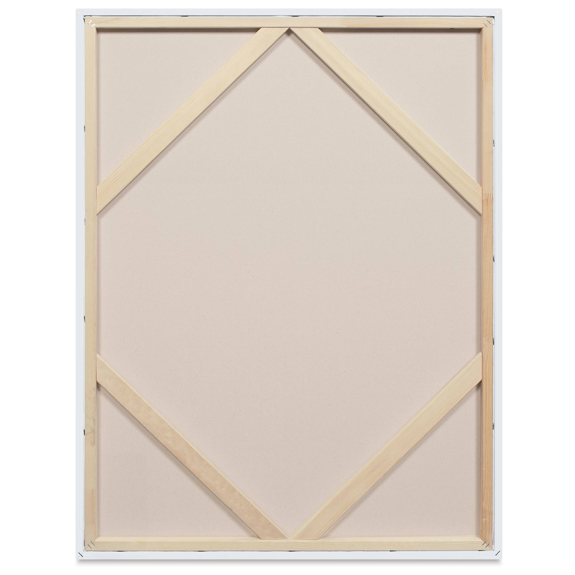 Blick Premier Stretched Cotton Canvas - Traditional Profile, Splined, 30" x 40", back