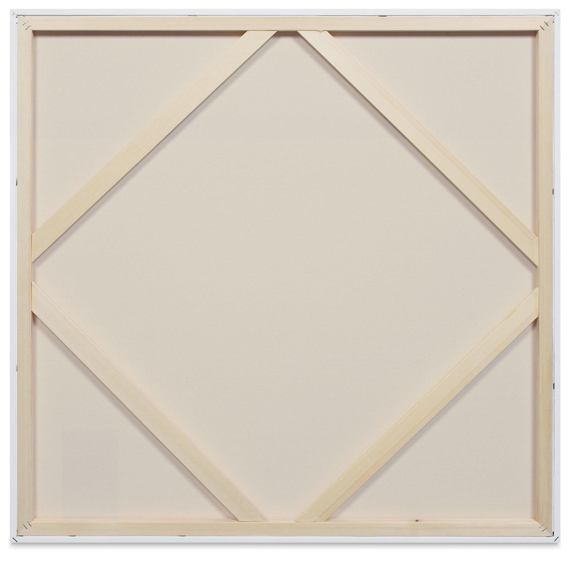 Blick Premier Stretched Cotton Canvas - Traditional Profile, Splined, 36" x 36", back