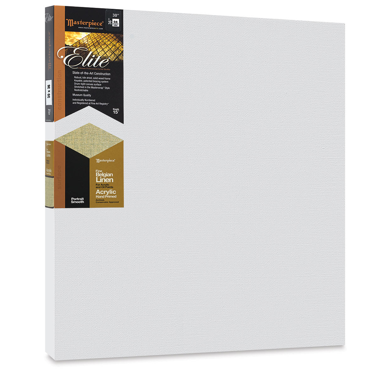 Masterpiece Elite Portrait Smooth Canvas - 30" x 36", Acrylic Primed