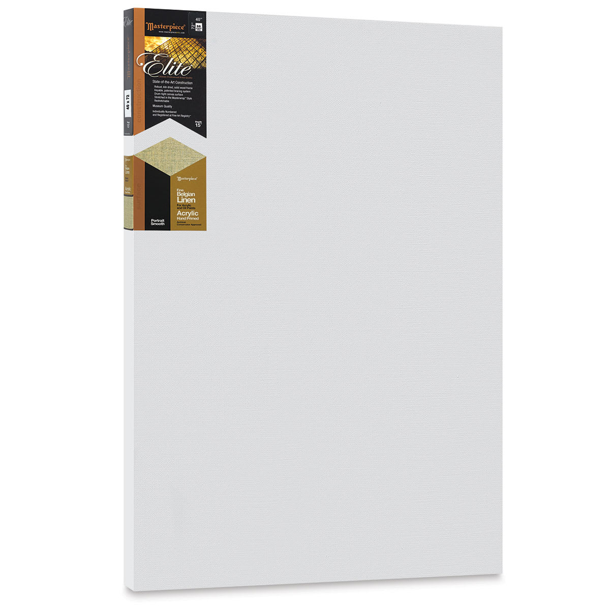 Masterpiece Elite Portrait Smooth Canvas - 40" x 72", Acrylic Primed