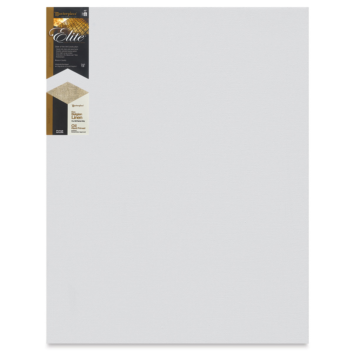 Masterpiece Elite Portrait Smooth Canvas - 48" x 72", Oil Primed