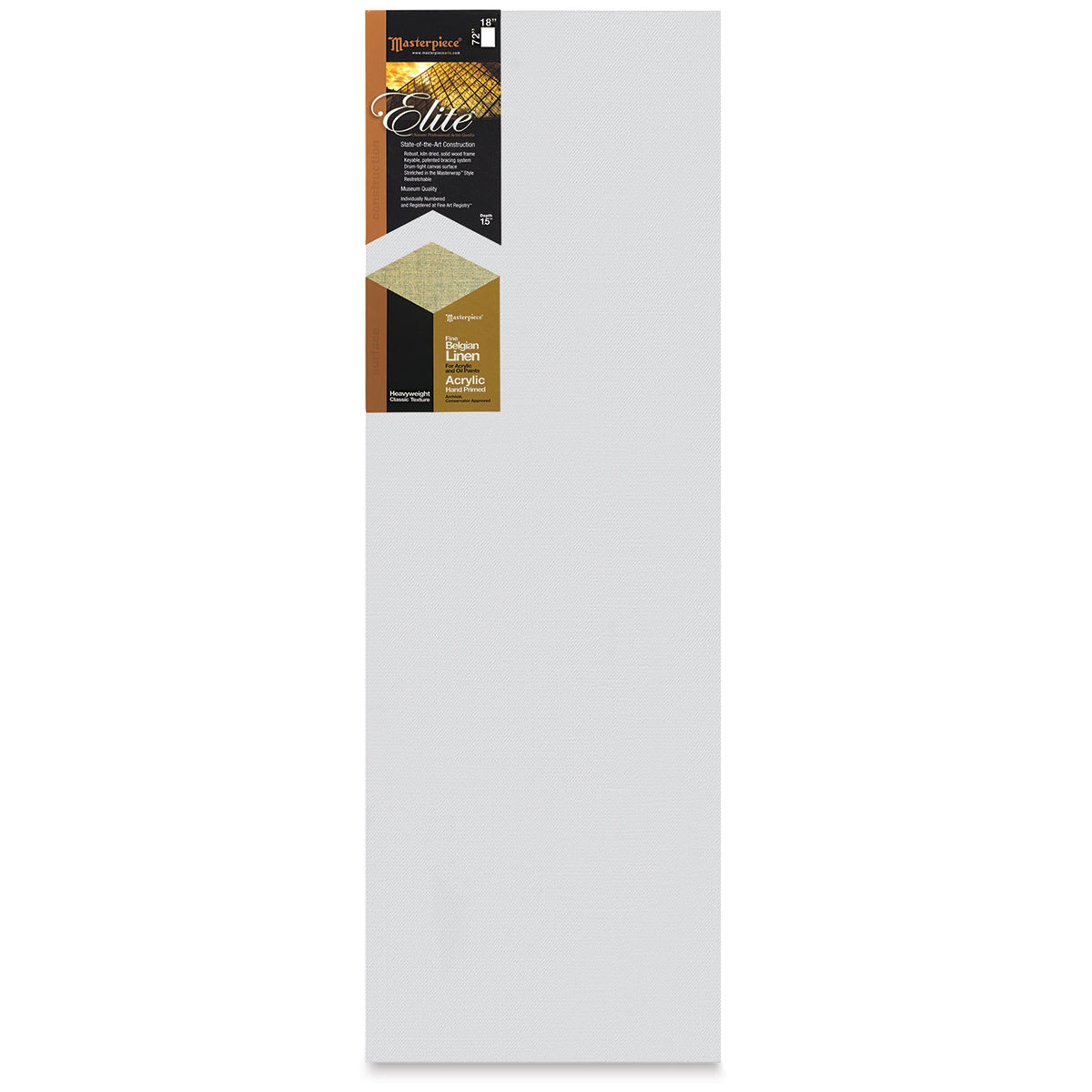 Masterpiece Elite Heavyweight Canvas - 18" x 72", Acrylic Primed
