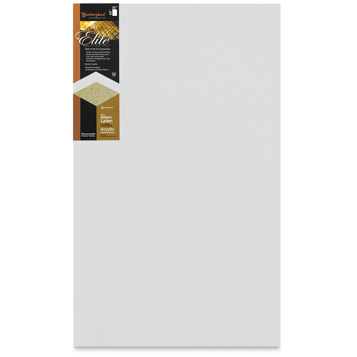 Masterpiece Elite Heavyweight Canvas - 30" x 48", Acrylic Primed