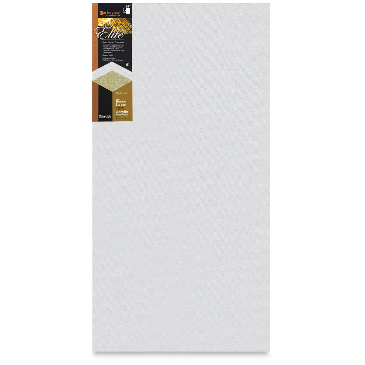 Masterpiece Elite Heavyweight Canvas - 36" x 60", Acrylic Primed