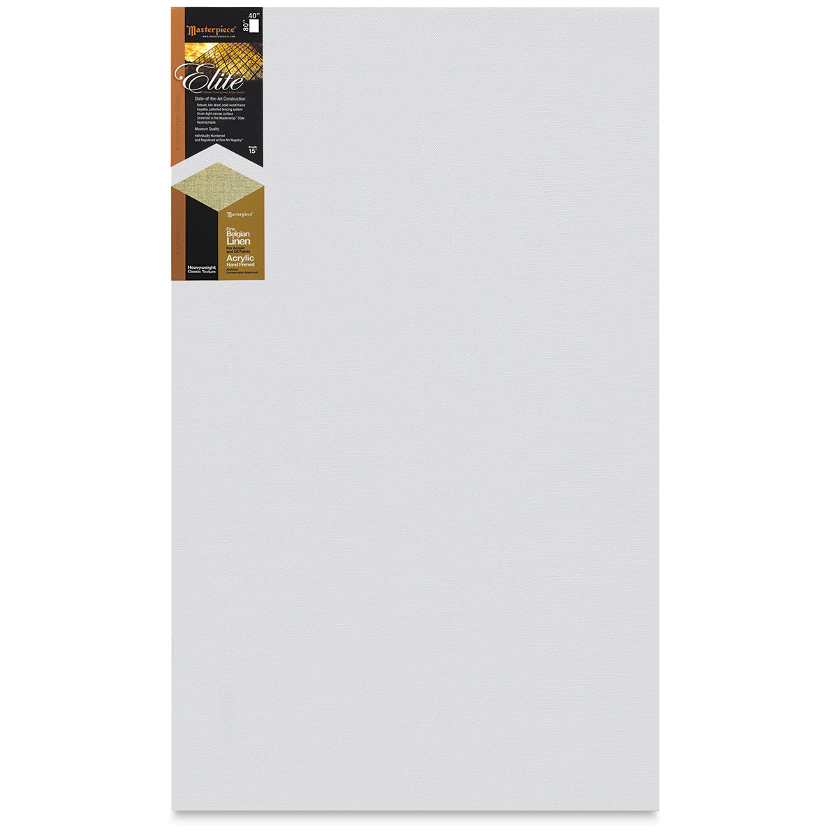 Masterpiece Elite Heavyweight Canvas - 40" x 80", Acrylic Primed