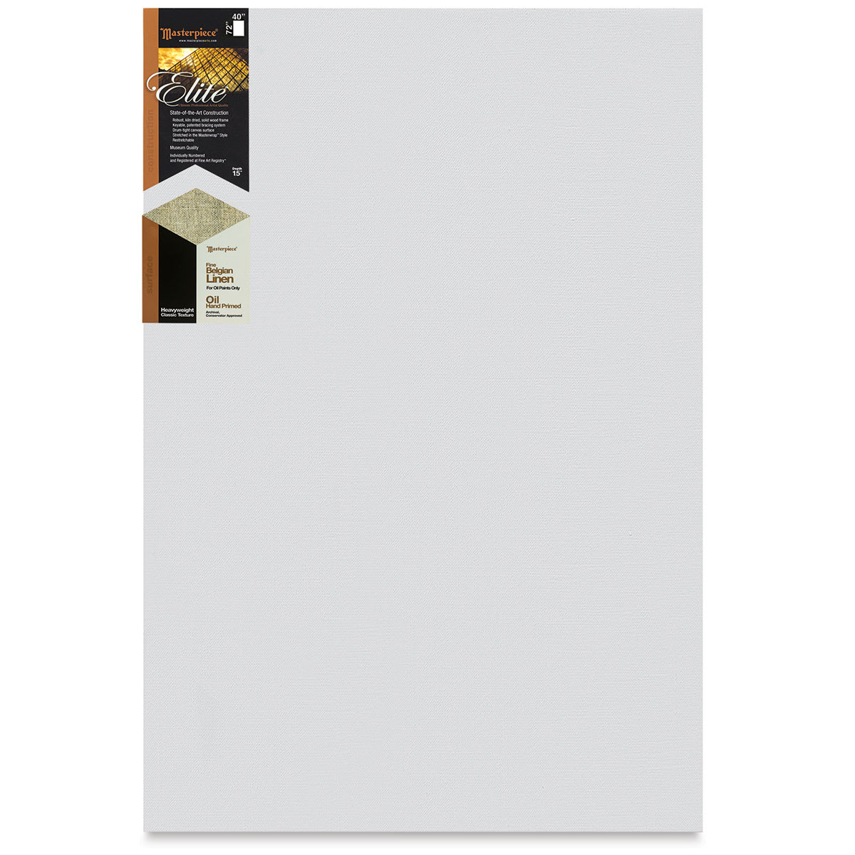 Masterpiece Elite Heavyweight Canvas - 40" x 72", Oil Primed