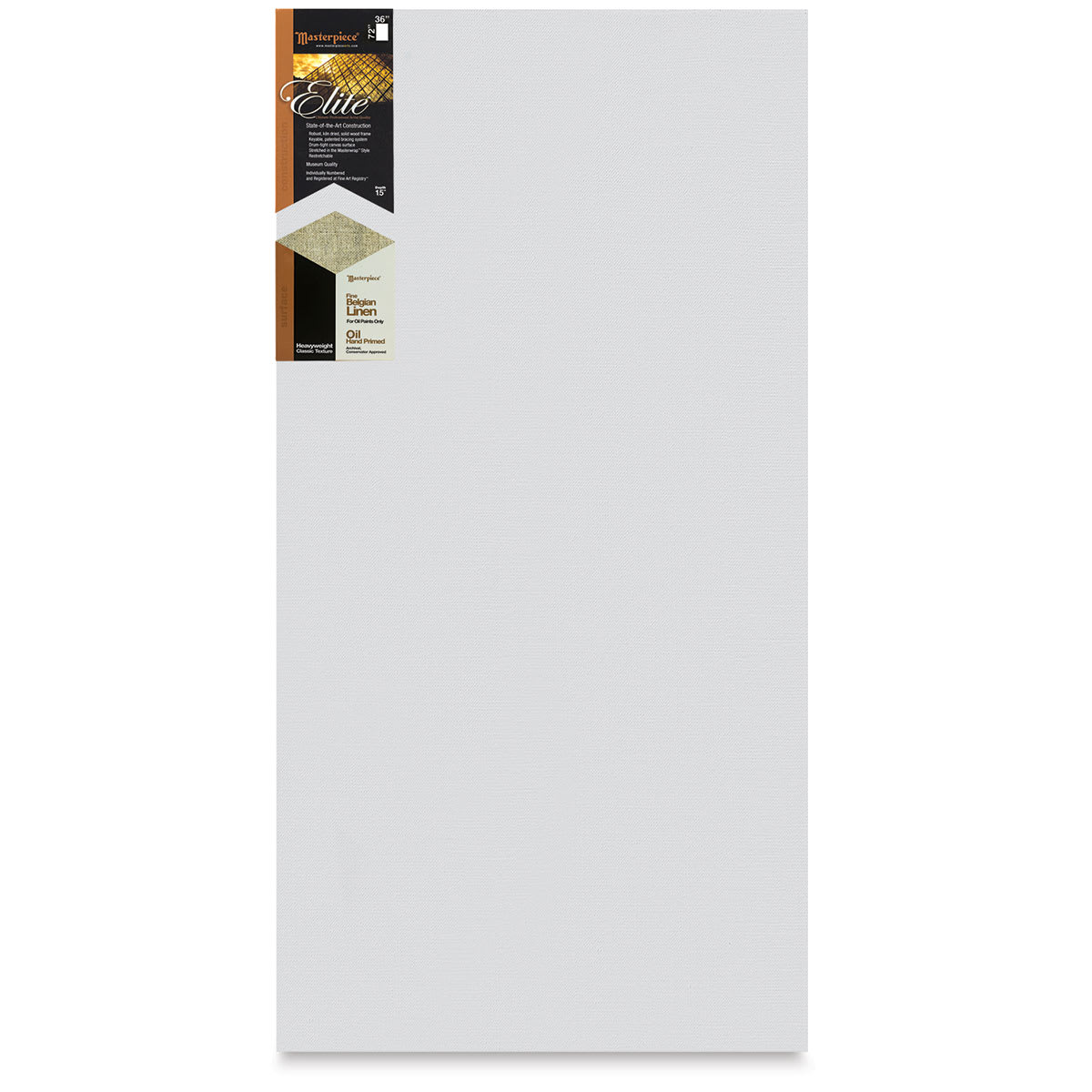 Masterpiece Elite Heavyweight Canvas - 36" x 72", Oil Primed