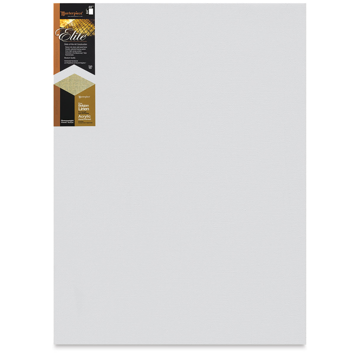 Masterpiece Elite Heavyweight Canvas - 48" x 64", Acrylic Primed