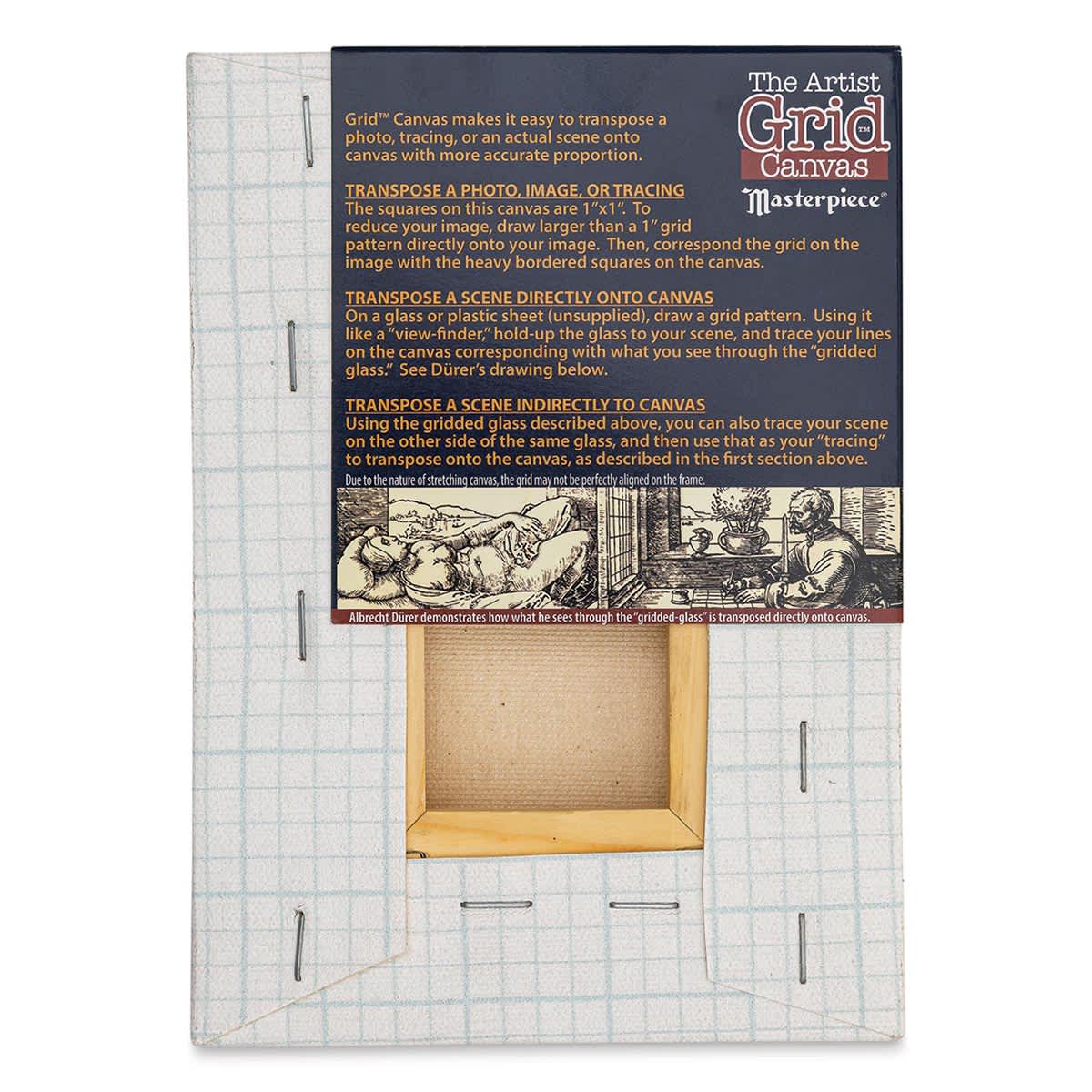The Artist Grid 3/4" Profile Cotton Canvas - 5" x 7" back