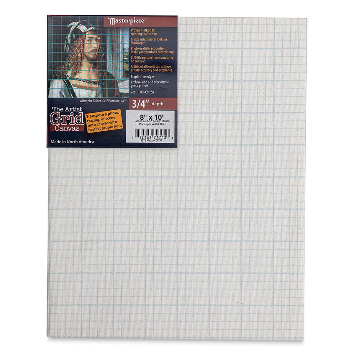 The Artist Grid 3/4" Profile Cotton Canvas - 8" x 10" front