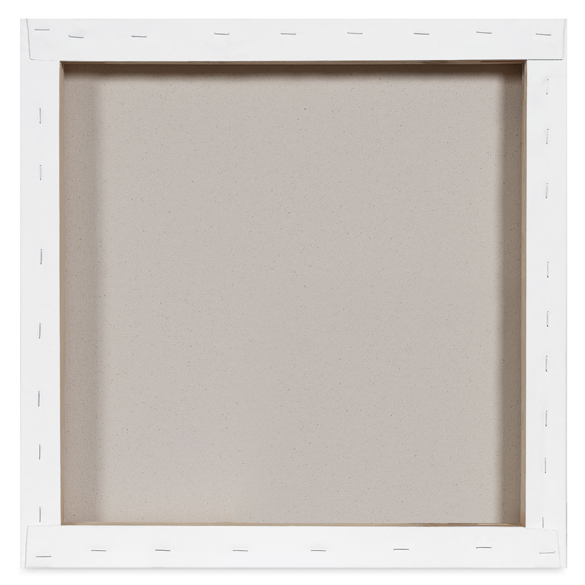 Blick Premier Heavyweight Stretched Cotton Canvas - 18" x 18", 1-3/8" Profile back