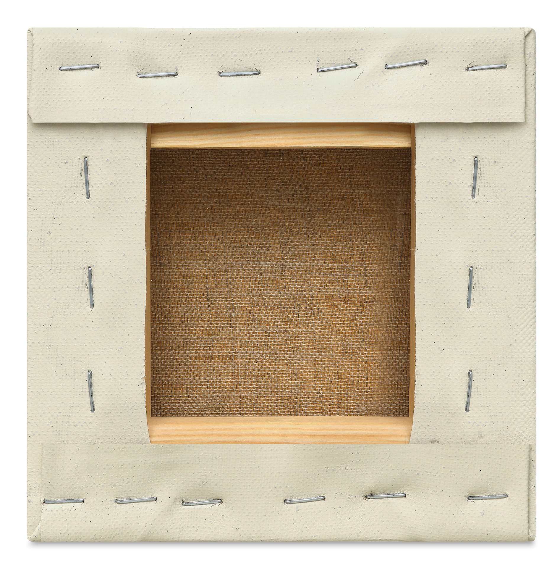 Blick Premier Belgian Linen - 6" x 6", Oil-Primed, 1-3/8" Profile, back