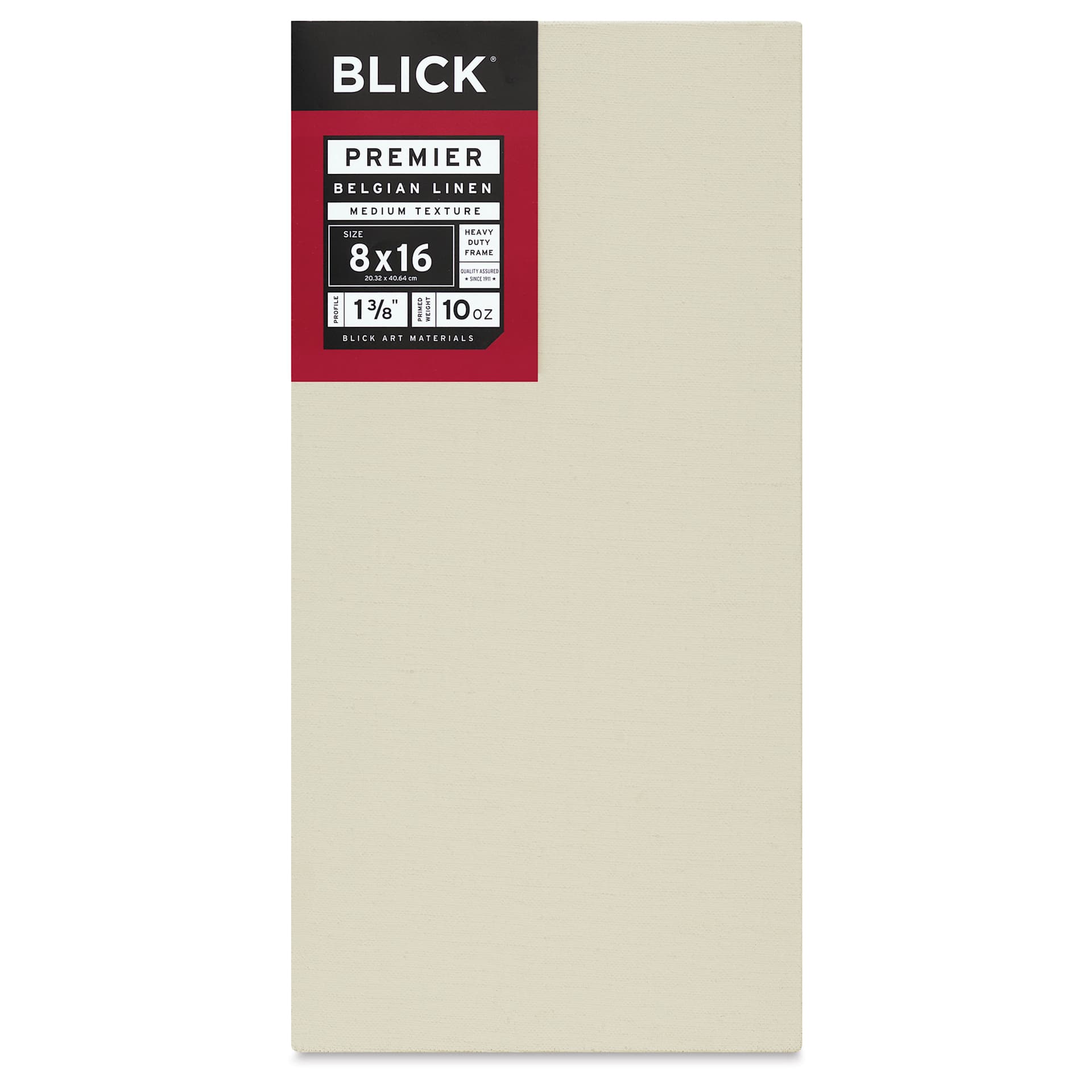Blick Premier Belgian Linen - 8" x 16", Oil-Primed, 1-3/8" Profile, front