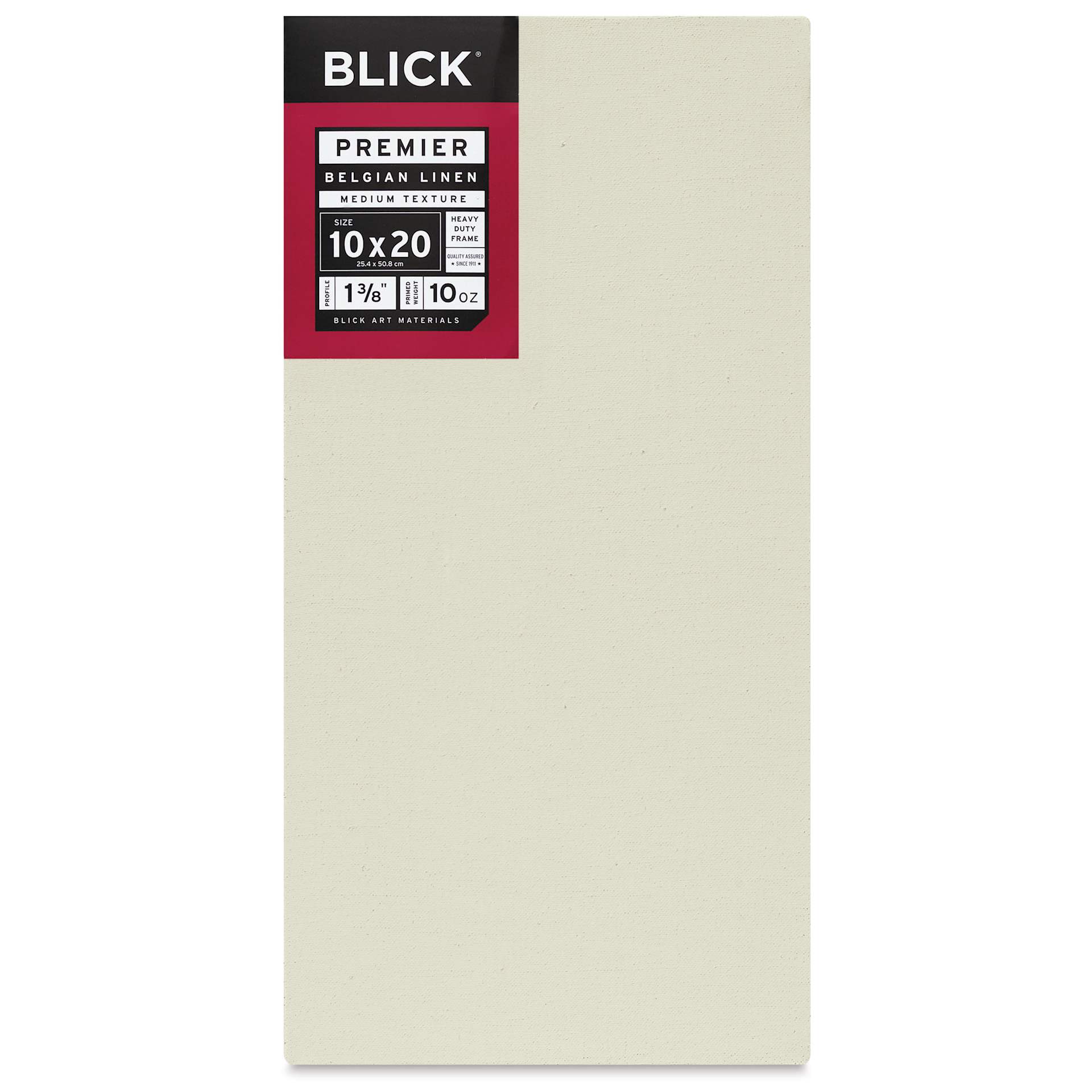 Blick Premier Belgian Linen - 10" x 20", Oil-Primed, 1-3/8" Profile, front