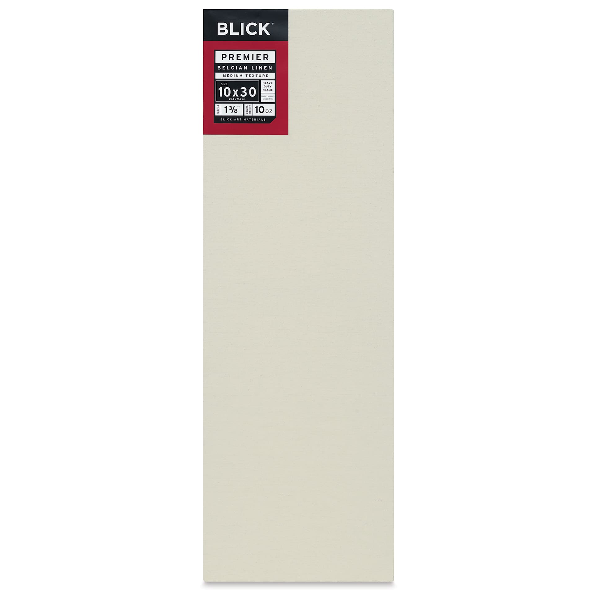 Blick Premier Belgian Linen - 10" x 30", Oil-Primed, 1-3/8" Profile, front