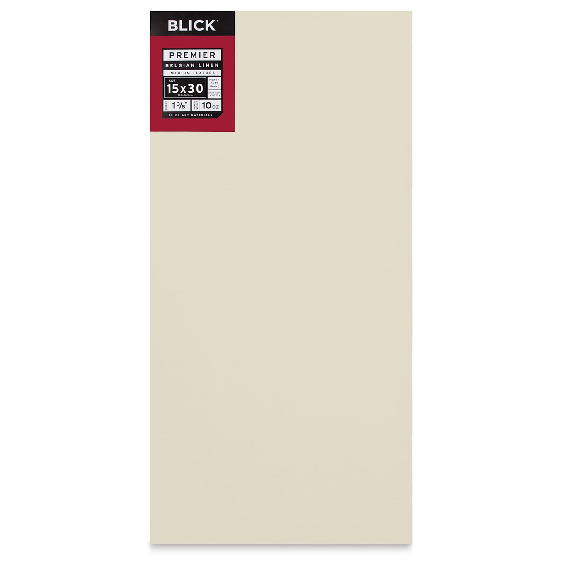 Blick Premier Belgian Linen - 15" x 30", Oil-Primed, 1-3/8" Profile, front