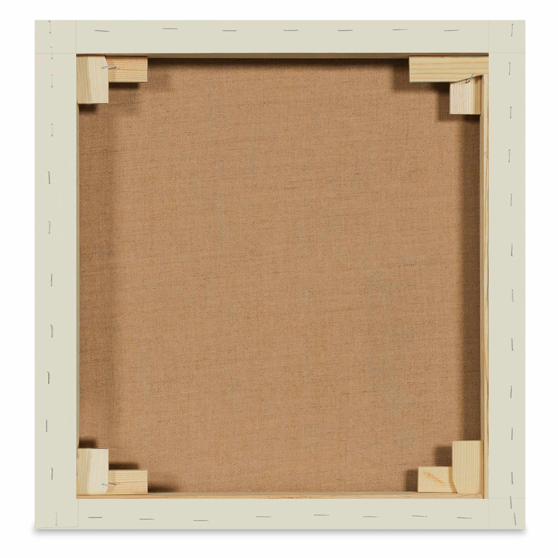 Blick Premier Belgian Linen - 16" x 16", Oil-Primed, 1-3/8" Profile, back