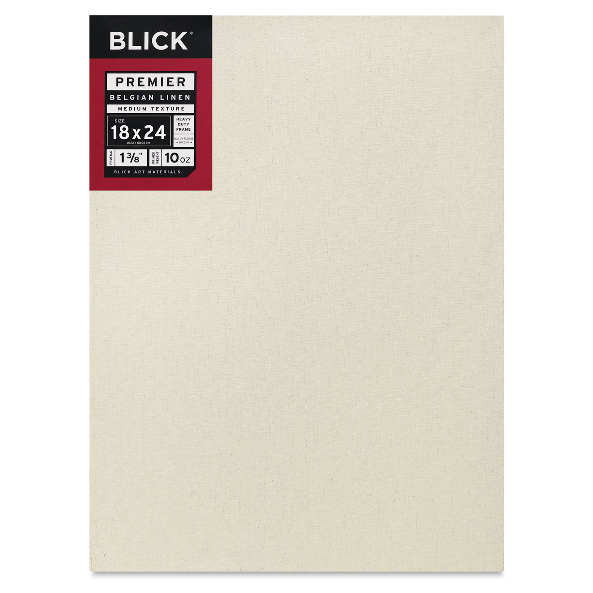Blick Premier Belgian Linen - 18" x 24", Oil-Primed, 1-3/8" Profile, front